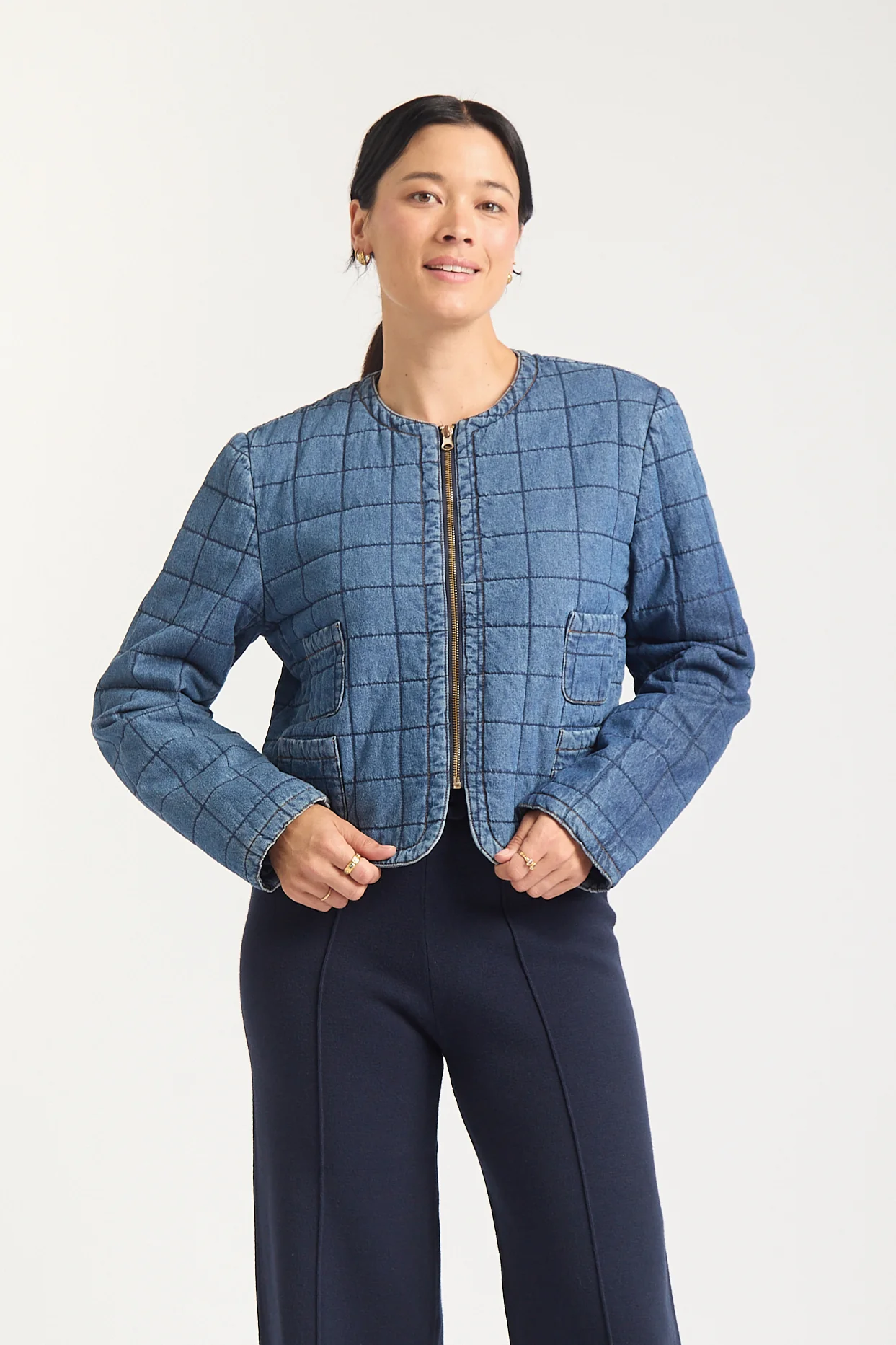 Agnes Jacket In Denim - Image 4