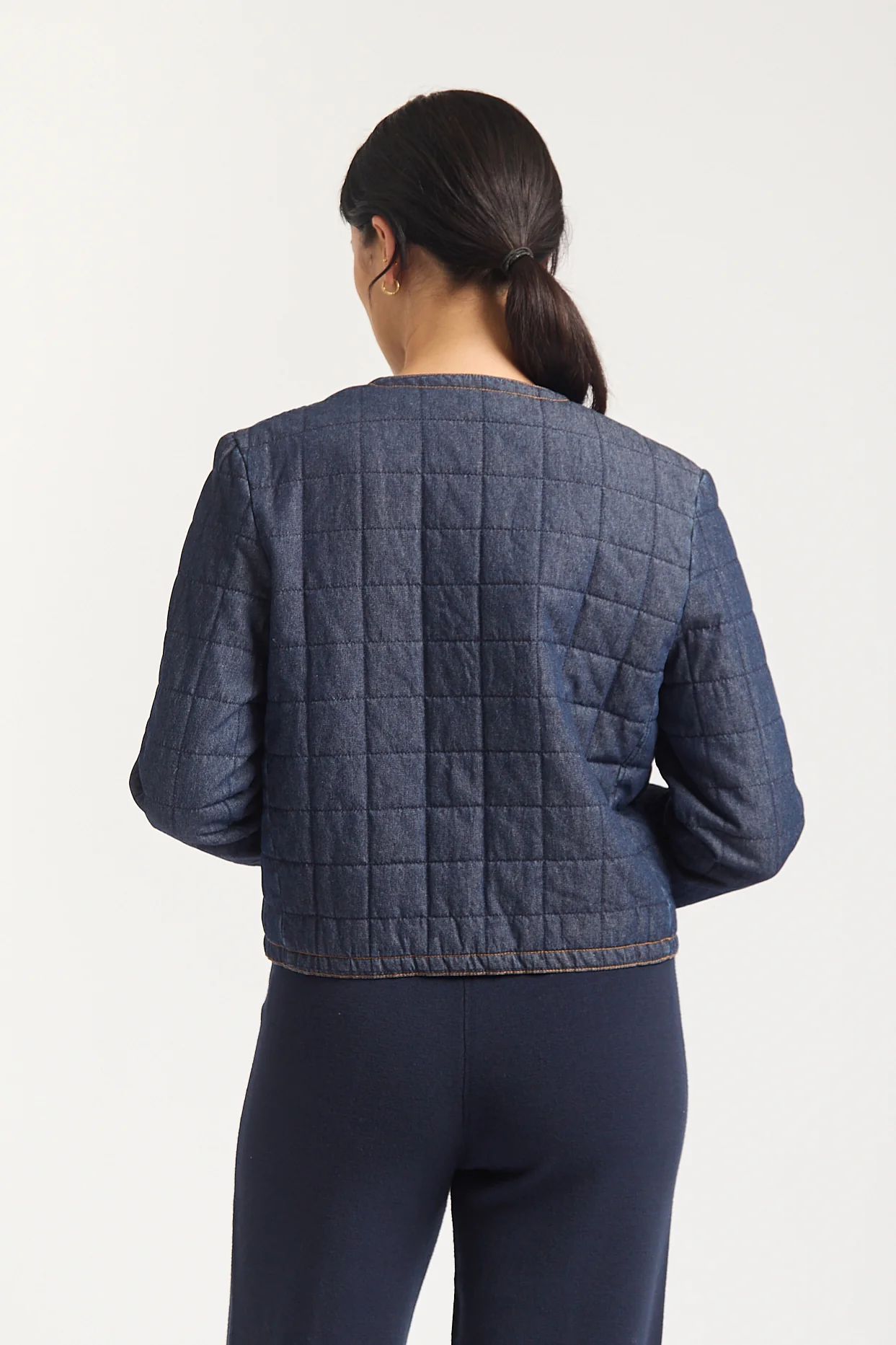 Agnes Denim Jacket In Indigo Denim - Image 5