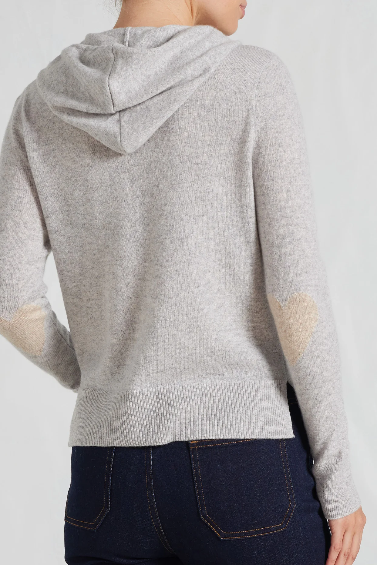 Amber Cashmere Hoodie in Fly Ash - Image 3