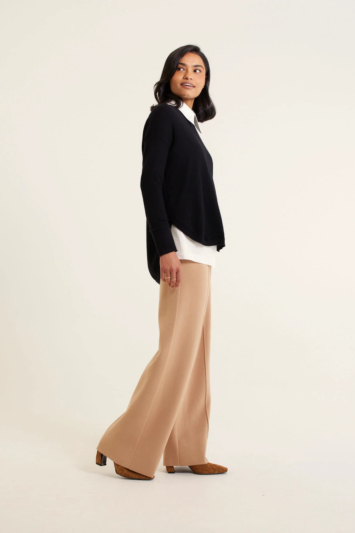 Baby Belle Cashmere Sweater in Black - Image 4