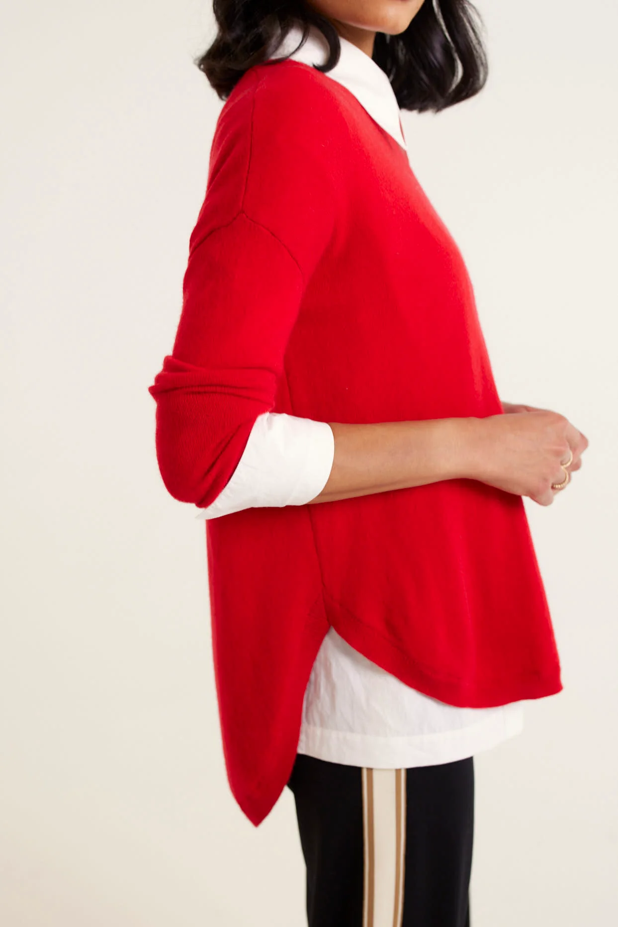 Baby Belle Cashmere Sweater In China Red - Image 2
