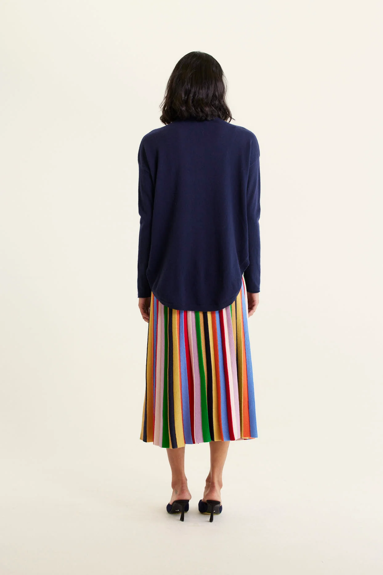 Baby Belle Cashmere Sweater in Mariner - Image 4