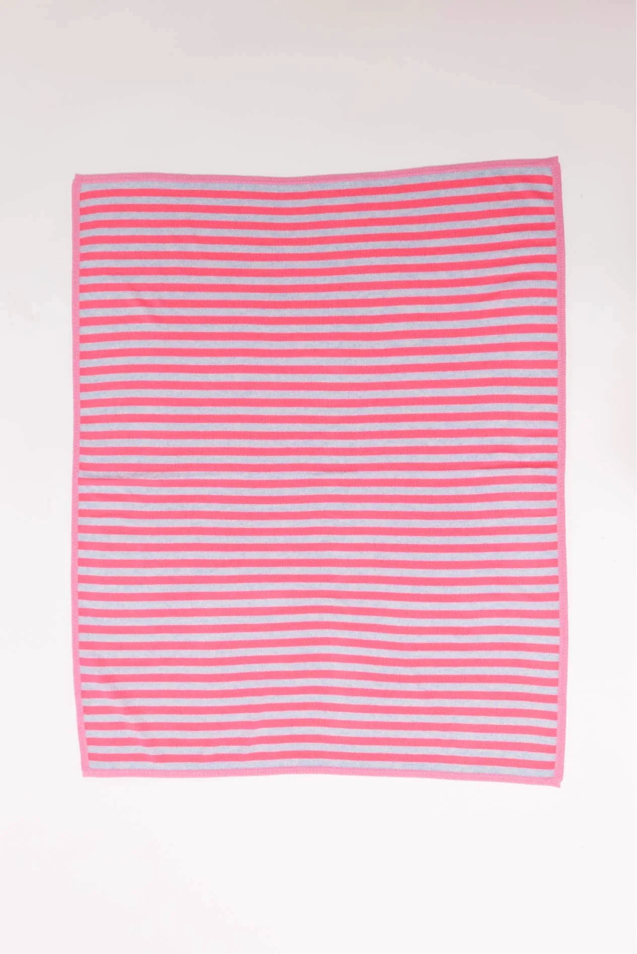 Baby Cashmere Blanket in Fairy, Pink Blue Stripe - Image 2