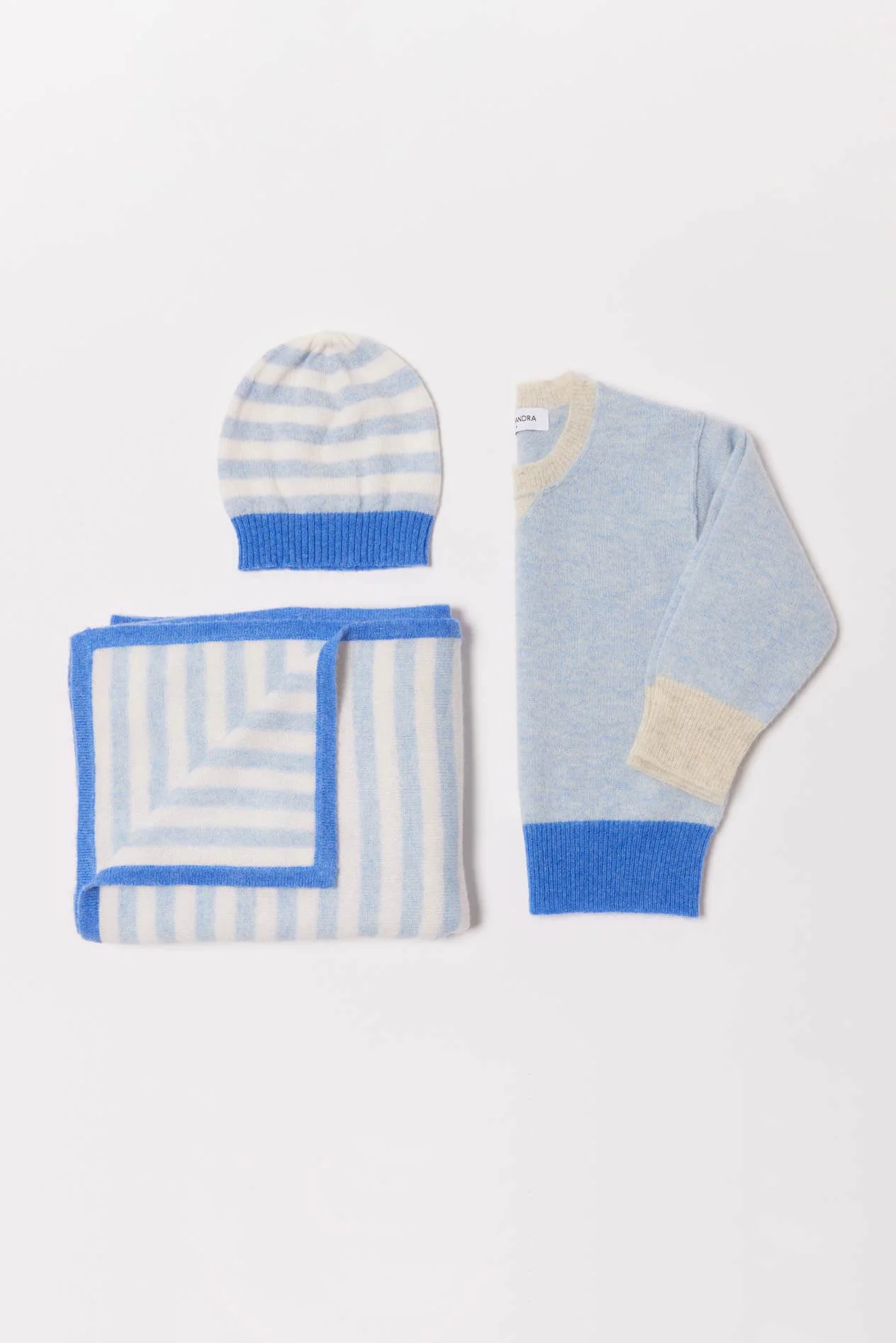 Baby Cashmere Sweater in Water - Image 2