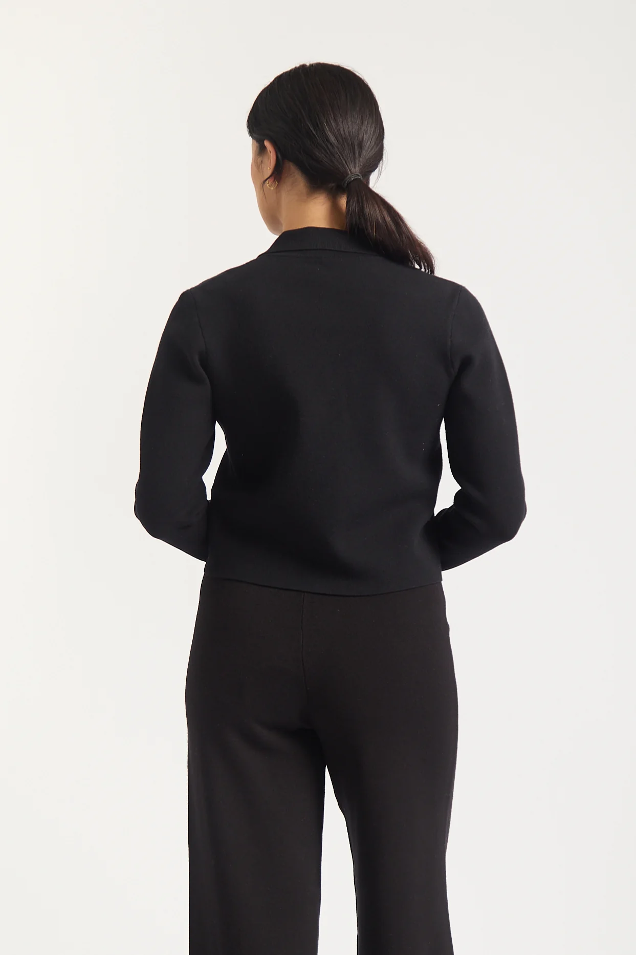Carter Crepe Jacket Mini In Black - Image 5