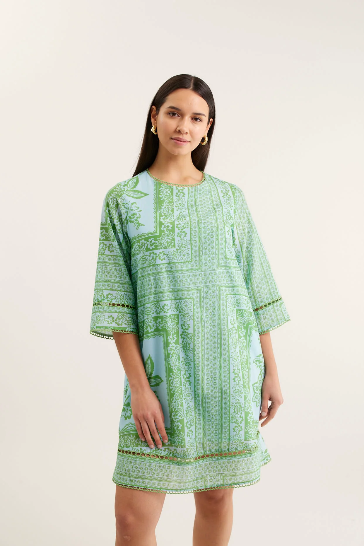 Claire Dress In Florentine Print - Image 3