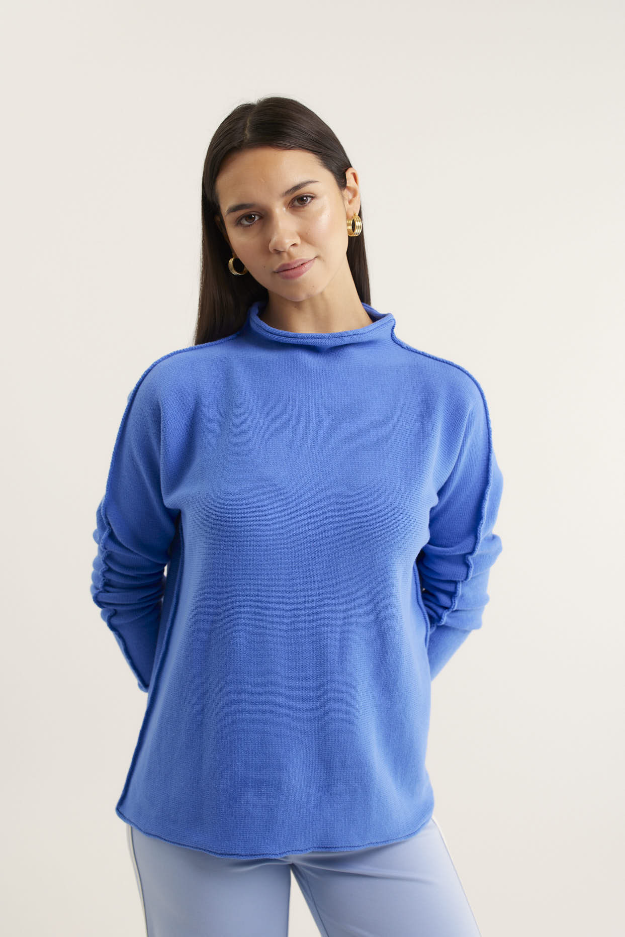 Cove Sweater In Cornflower - Image 2