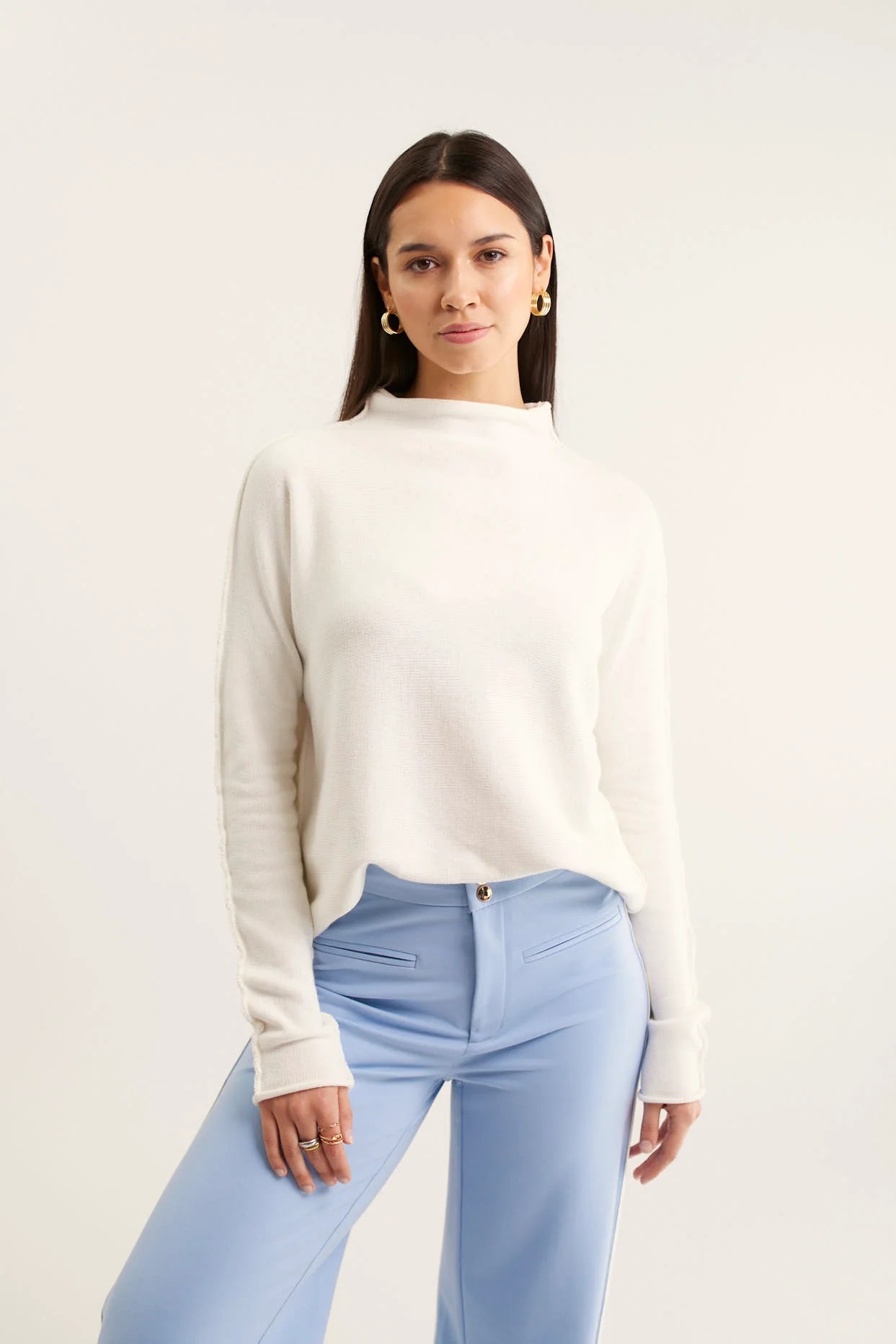 Cove Sweater In Ivory - Image 2