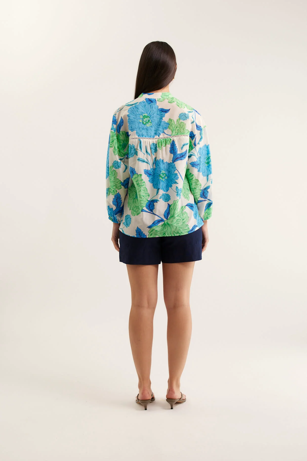 Edie Calypso Top In Blue - Image 4