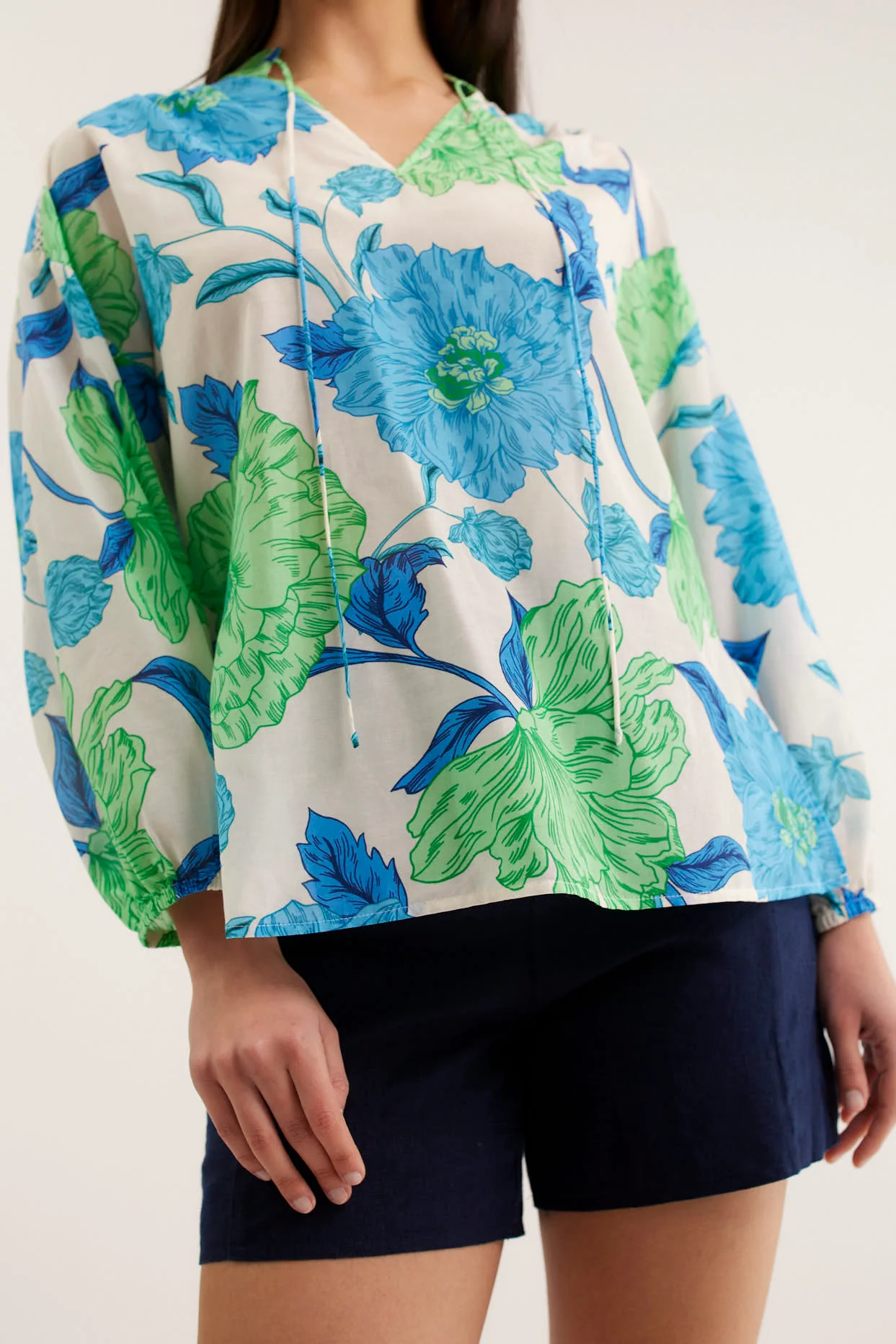 Edie Calypso Top In Blue - Image 5