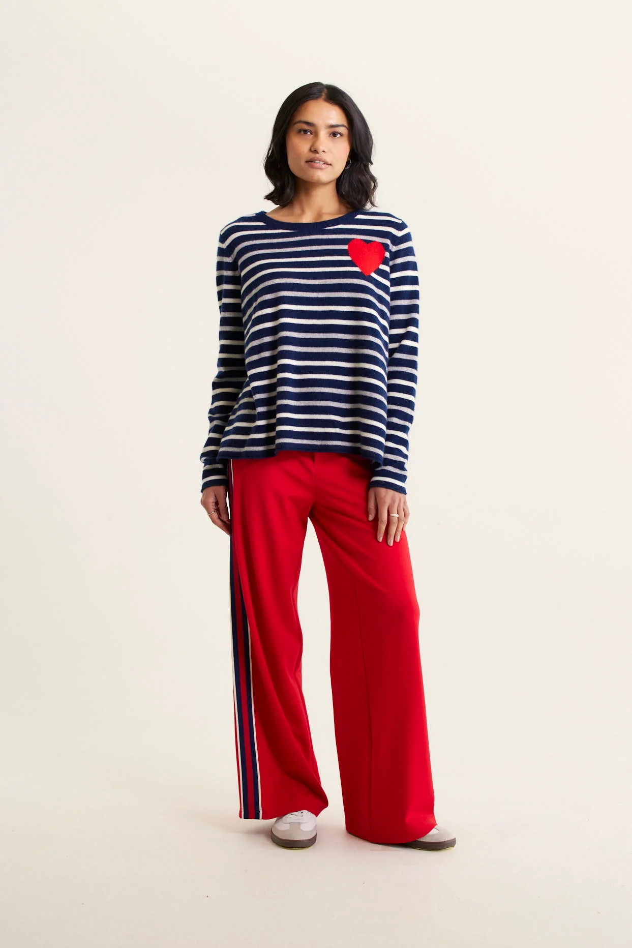 Ellis Cashmere Sweater In Sailor - Image 3