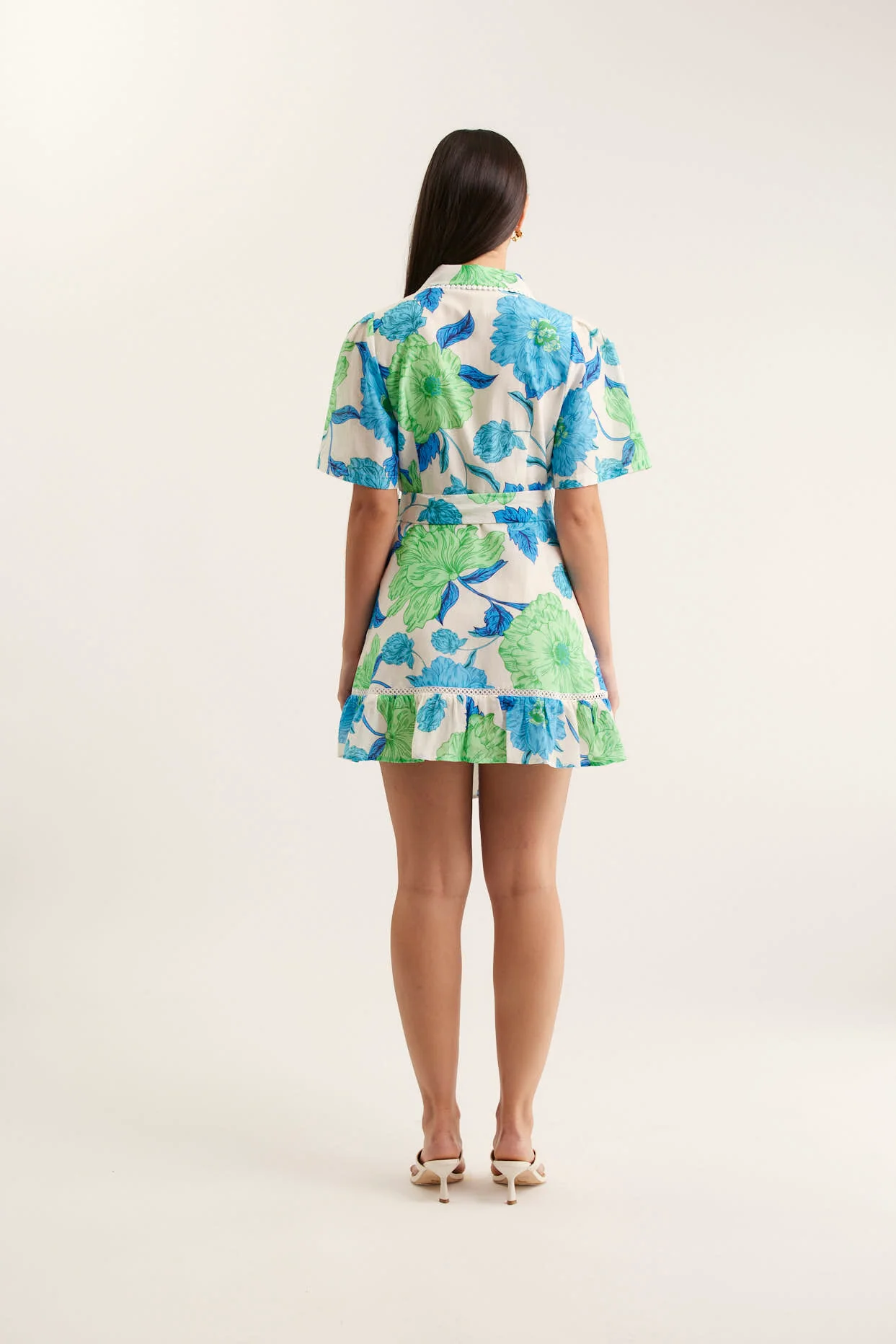 Emma Mini Calypso Dress In Blue - Image 2