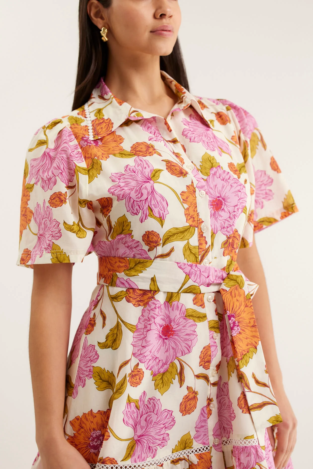 Emma Mini Calypso Dress In Pink - Image 2