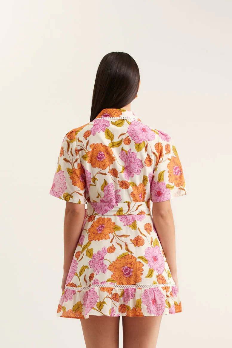 Emma Mini Calypso Dress In Pink - Image 3