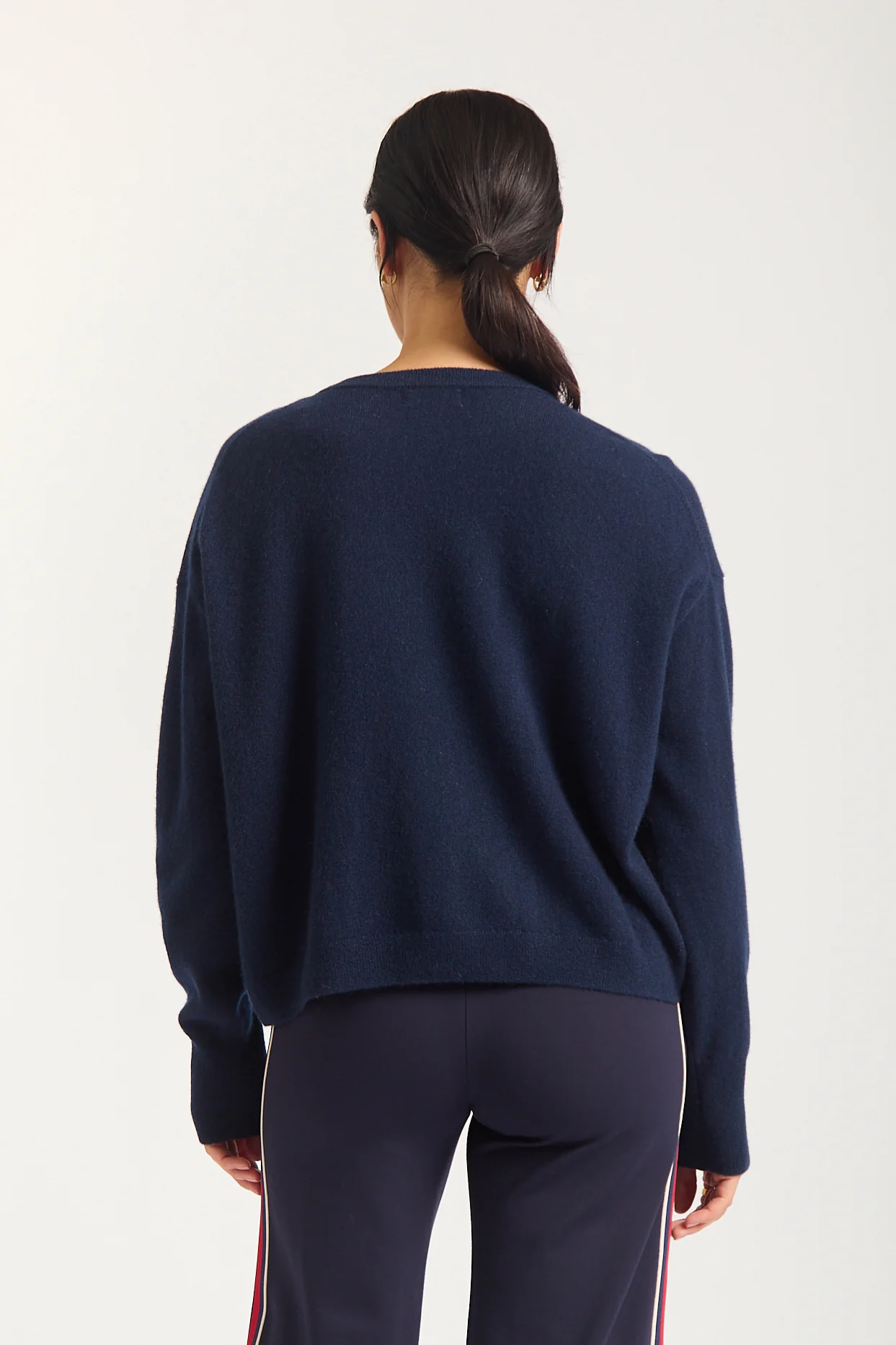 Estelle Cashmere Sweater In Midnight - Image 3