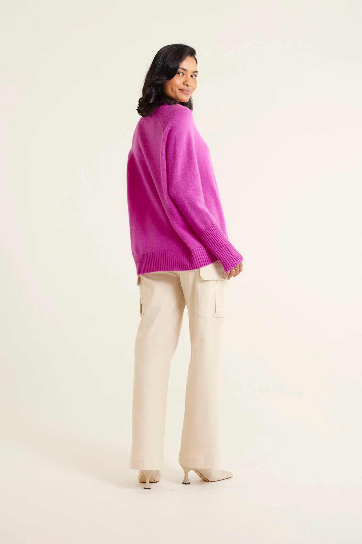 Fifi Cashmere Polo Sweater In Charm - Image 2