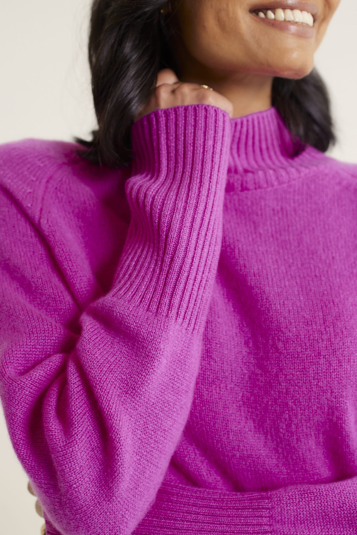 Fifi Cashmere Polo Sweater In Charm - Image 4