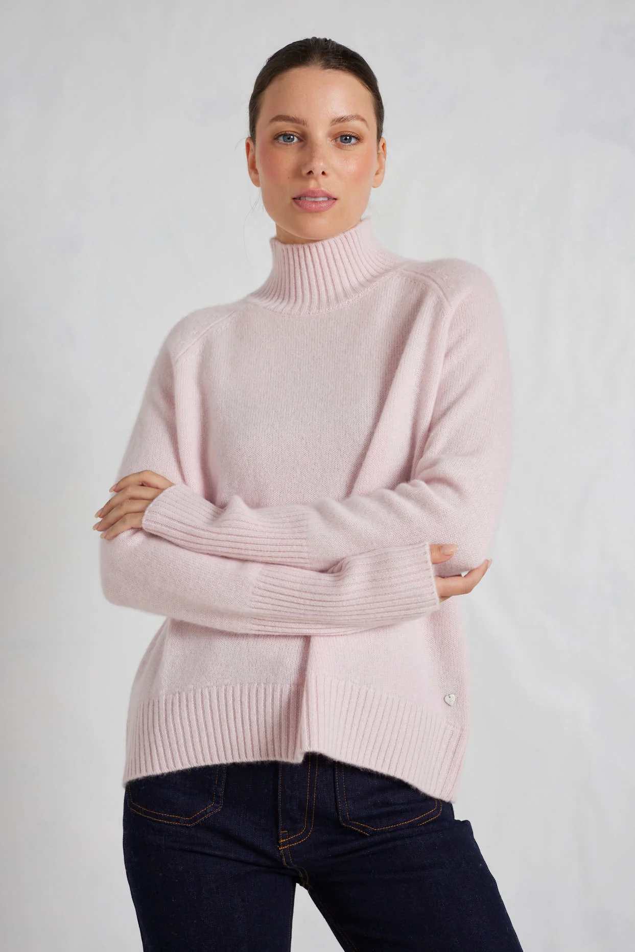 Fifi Polo Cashmere Sweater in Nurture - Image 2