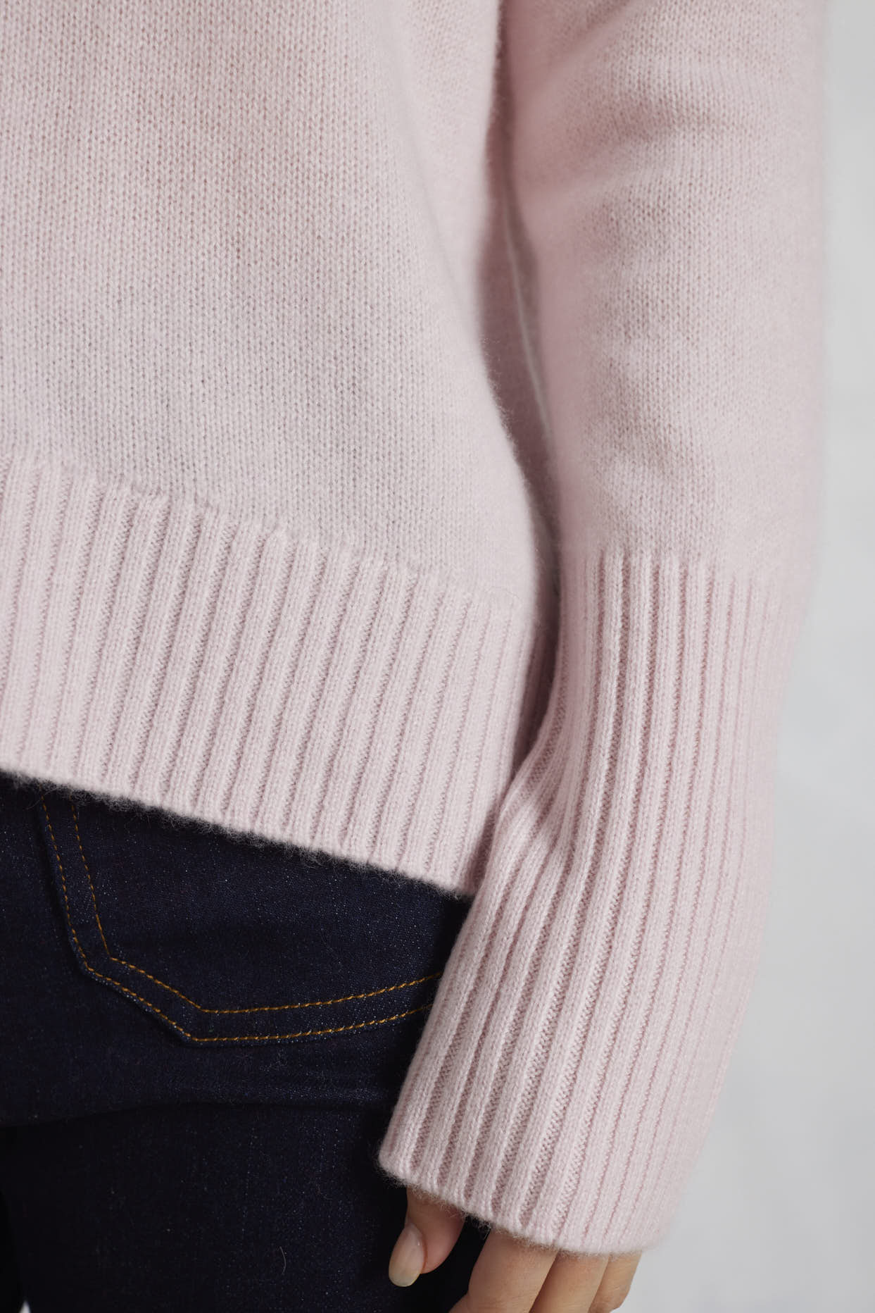 Fifi Polo Cashmere Sweater in Nurture - Image 4
