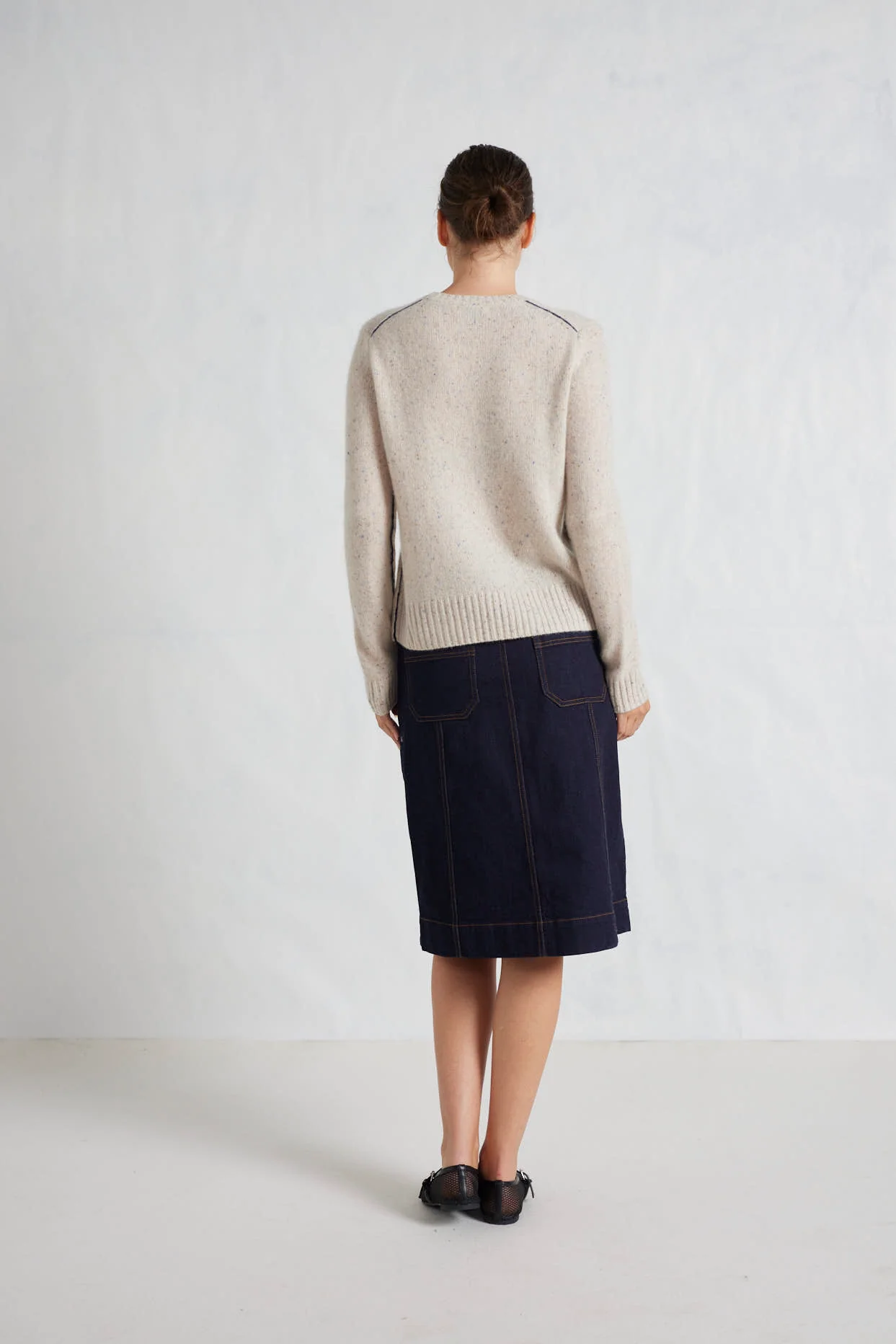 Georgia Cashmere Sweater in Seashell - Image 6
