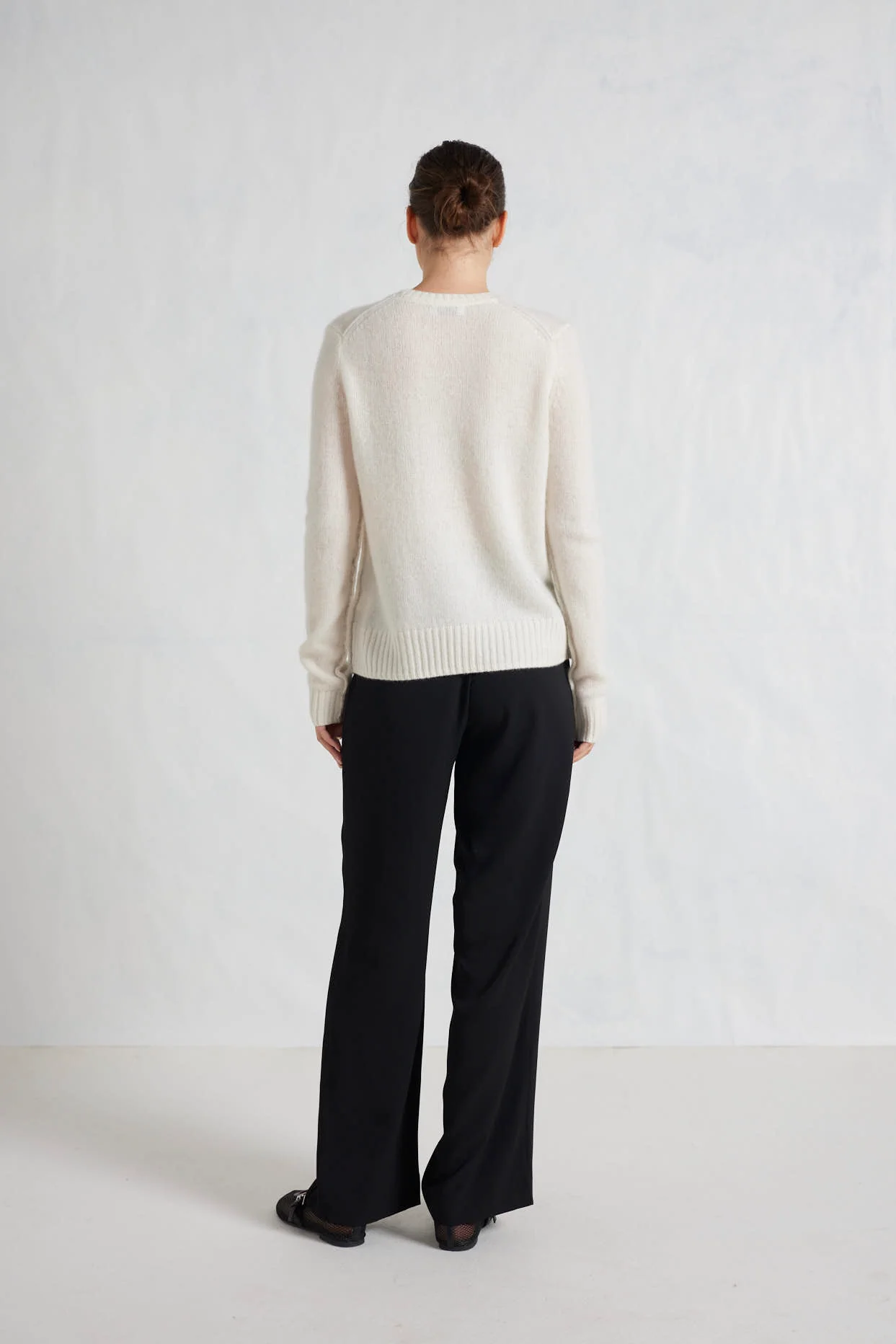 Georgia Cashmere Sweater in Cloud Dancer - Image 7