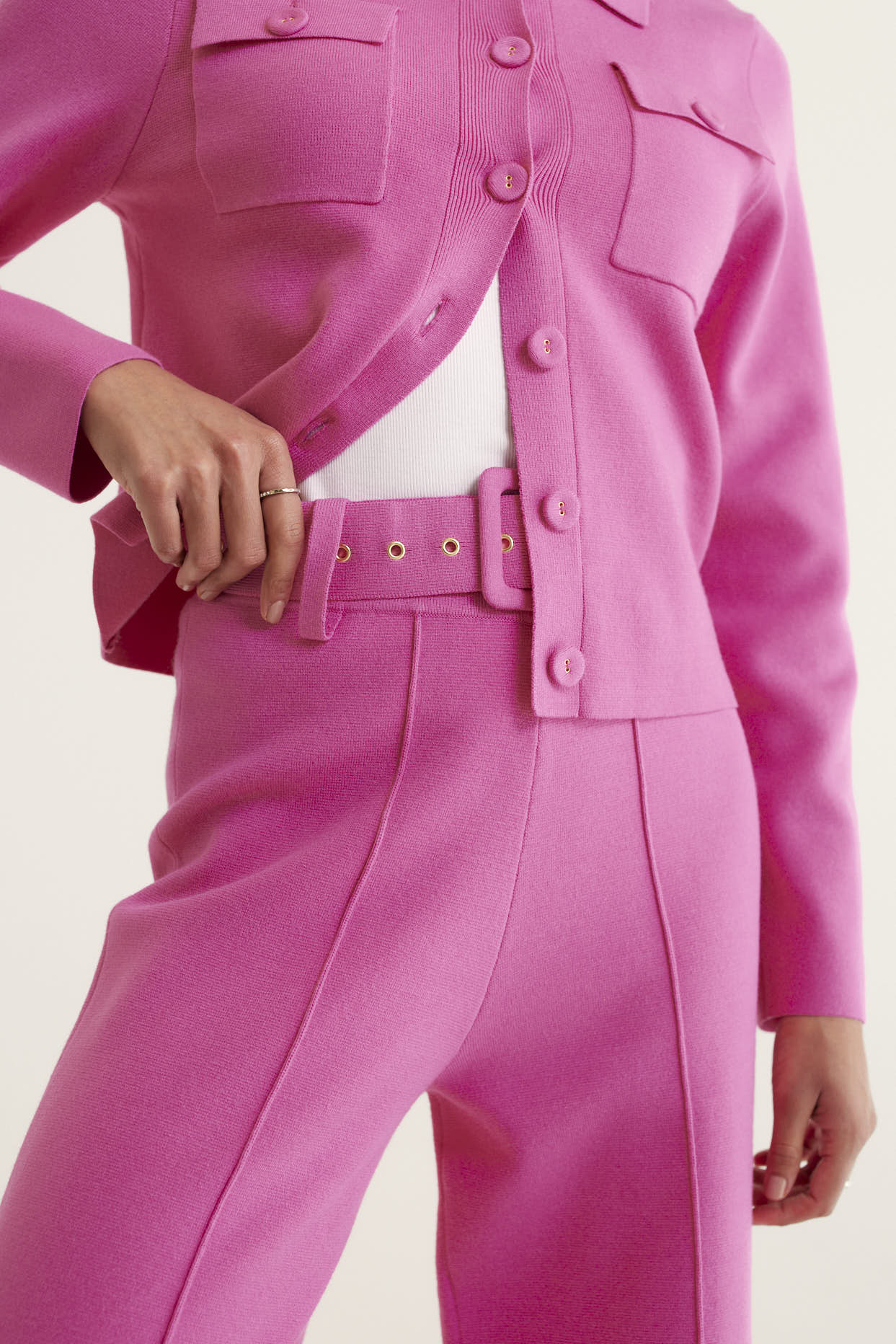 Hamilton Crepe Knit Pant In Lolly - Image 2