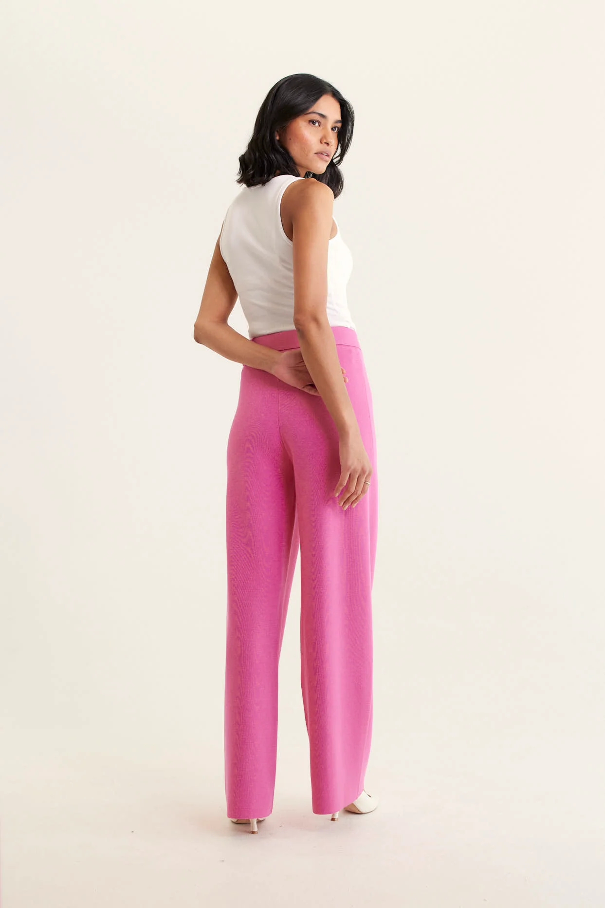 Hamilton Crepe Knit Pant In Lolly - Image 3