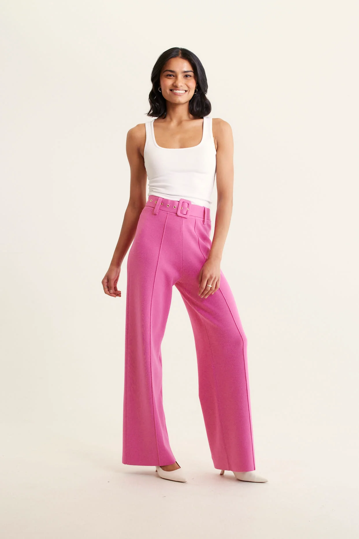Hamilton Crepe Knit Pant In Lolly - Image 4