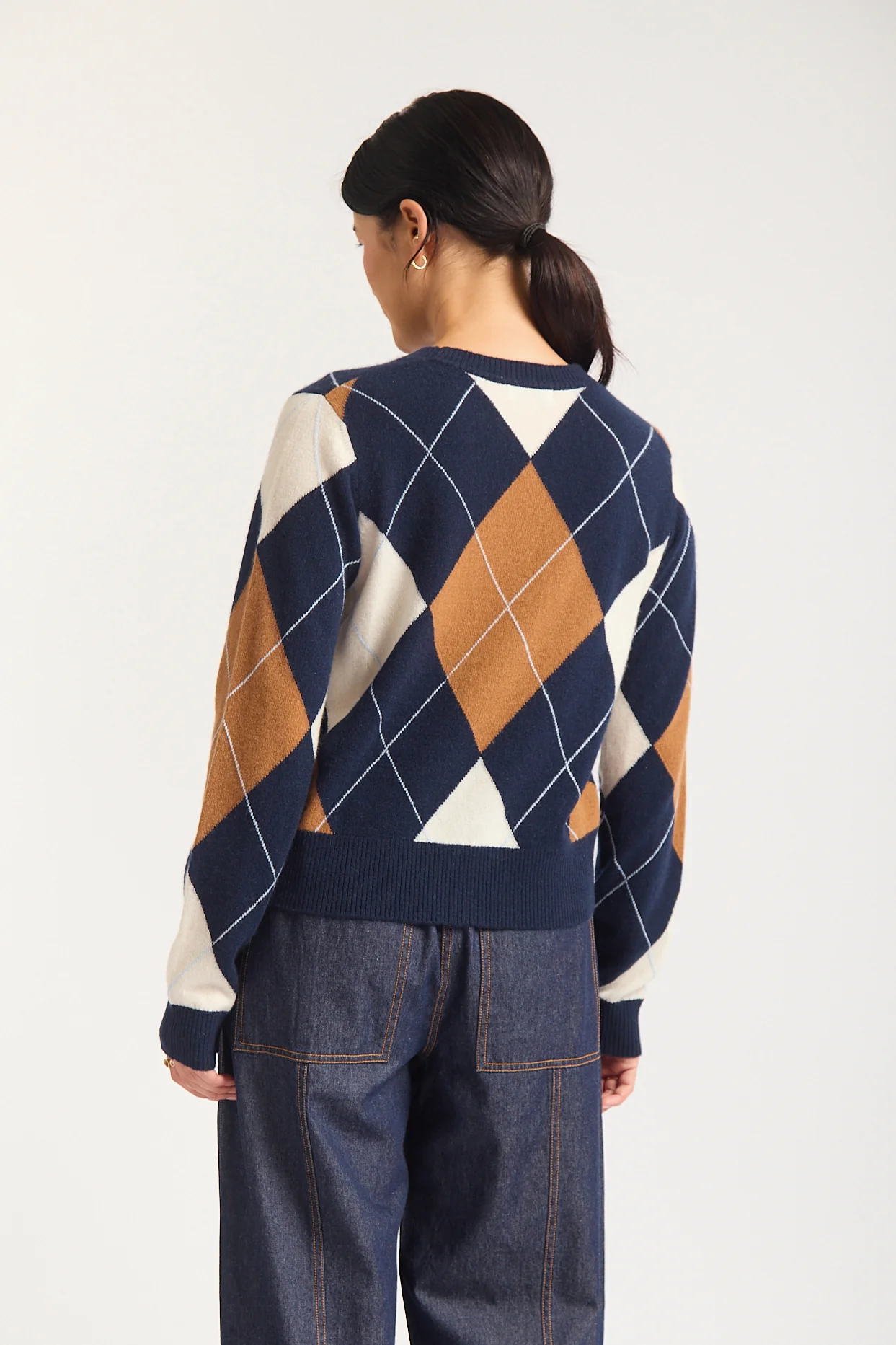 Henrietta Cashmere Sweater In Midnight Navy - Image 5