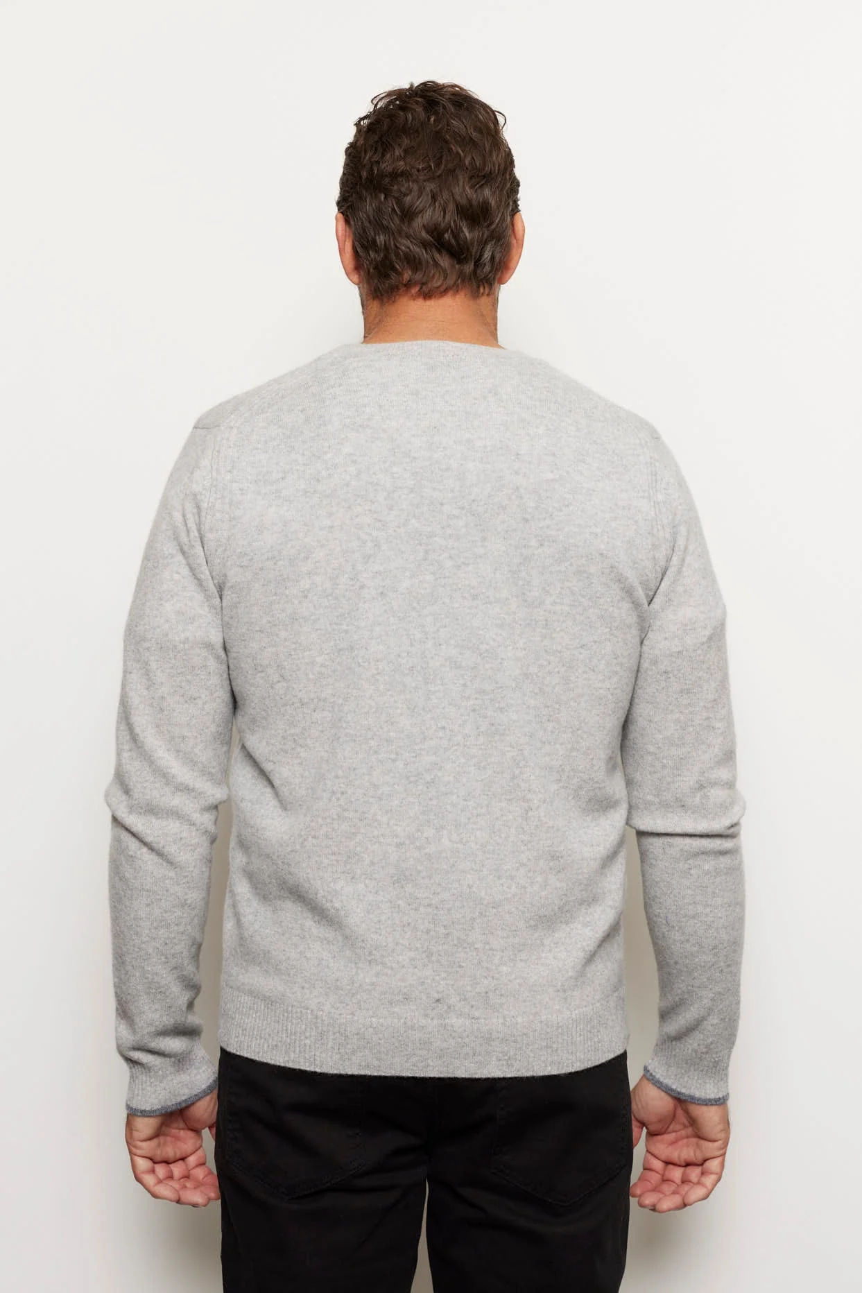 Jules Cashmere Sweater in Grey - Image 8