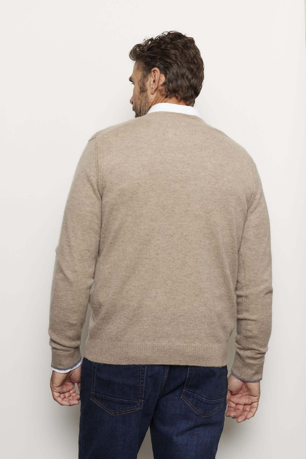 Jules Cashmere Sweater in Walnut - Image 11