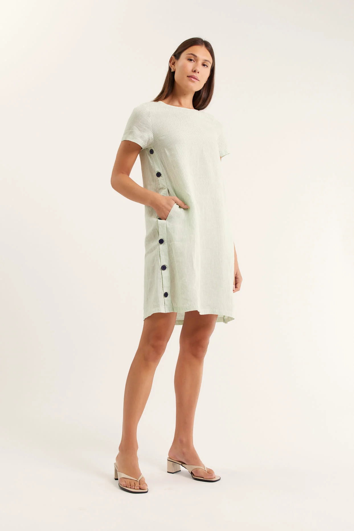 Louie Classic Dress In Sweetpea - Image 2