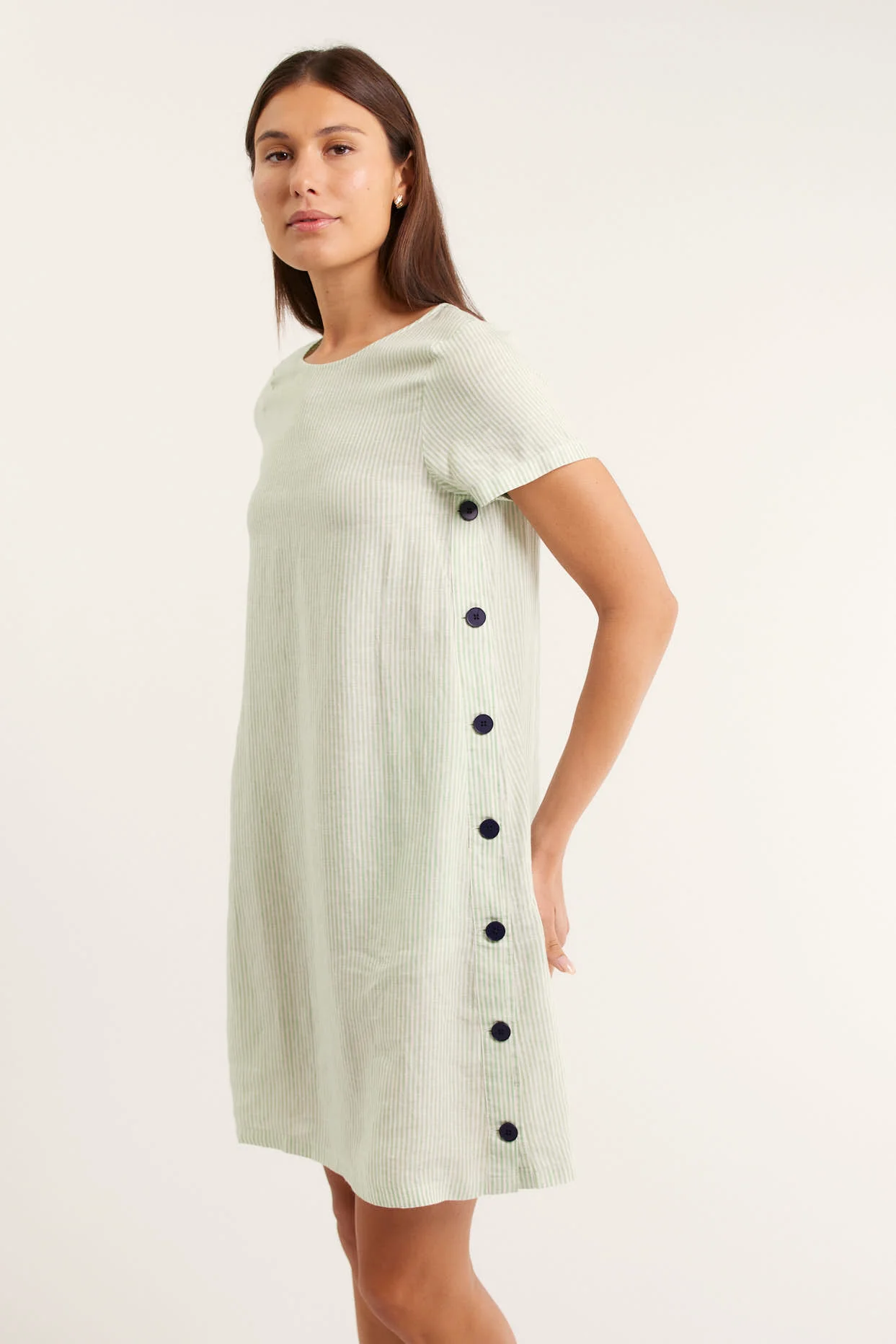 Louie Classic Dress In Sweetpea - Image 4