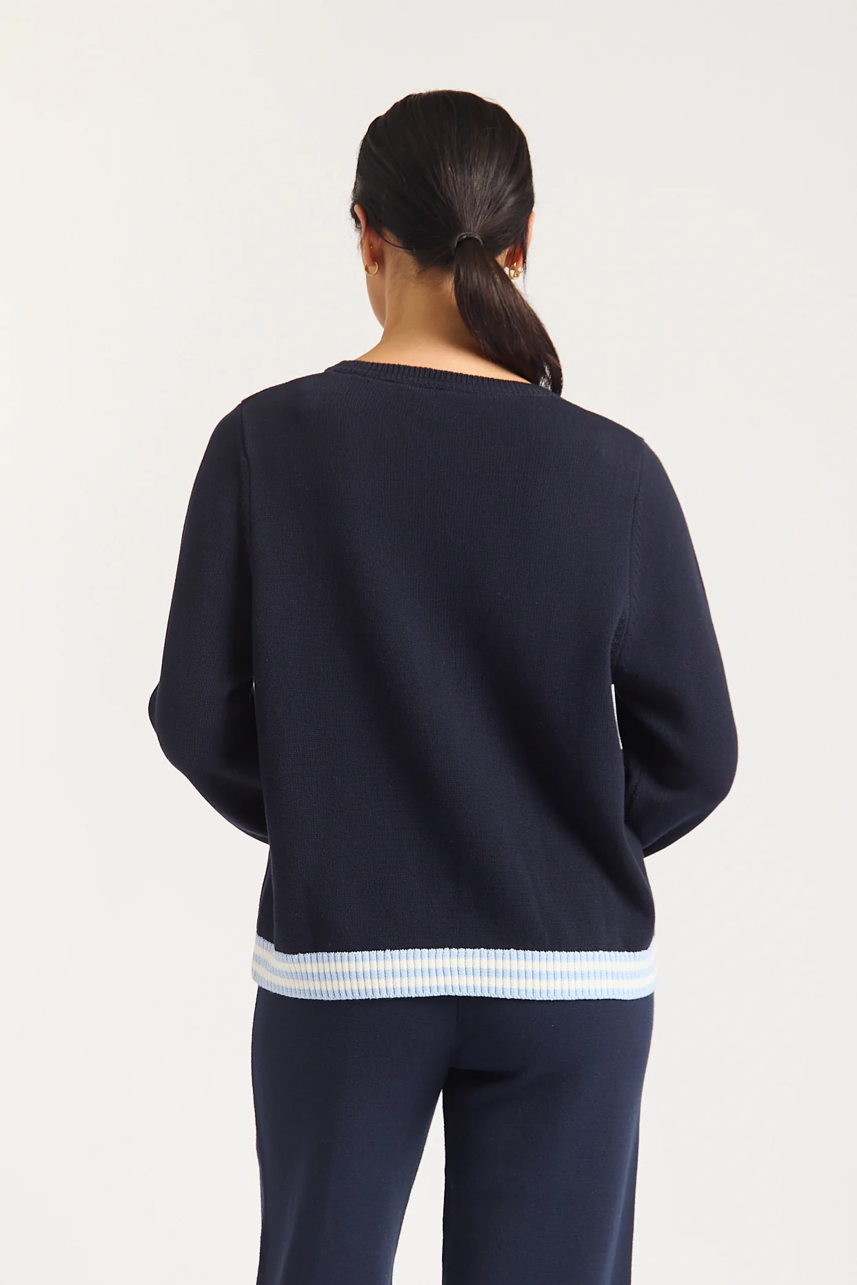 Lovey Dovey Sweater In Navy - Image 4