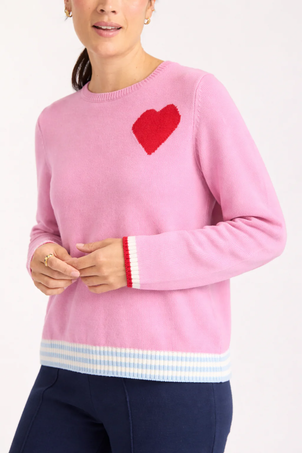 Lovey Dovey Sweater In Candy Pink - Image 3