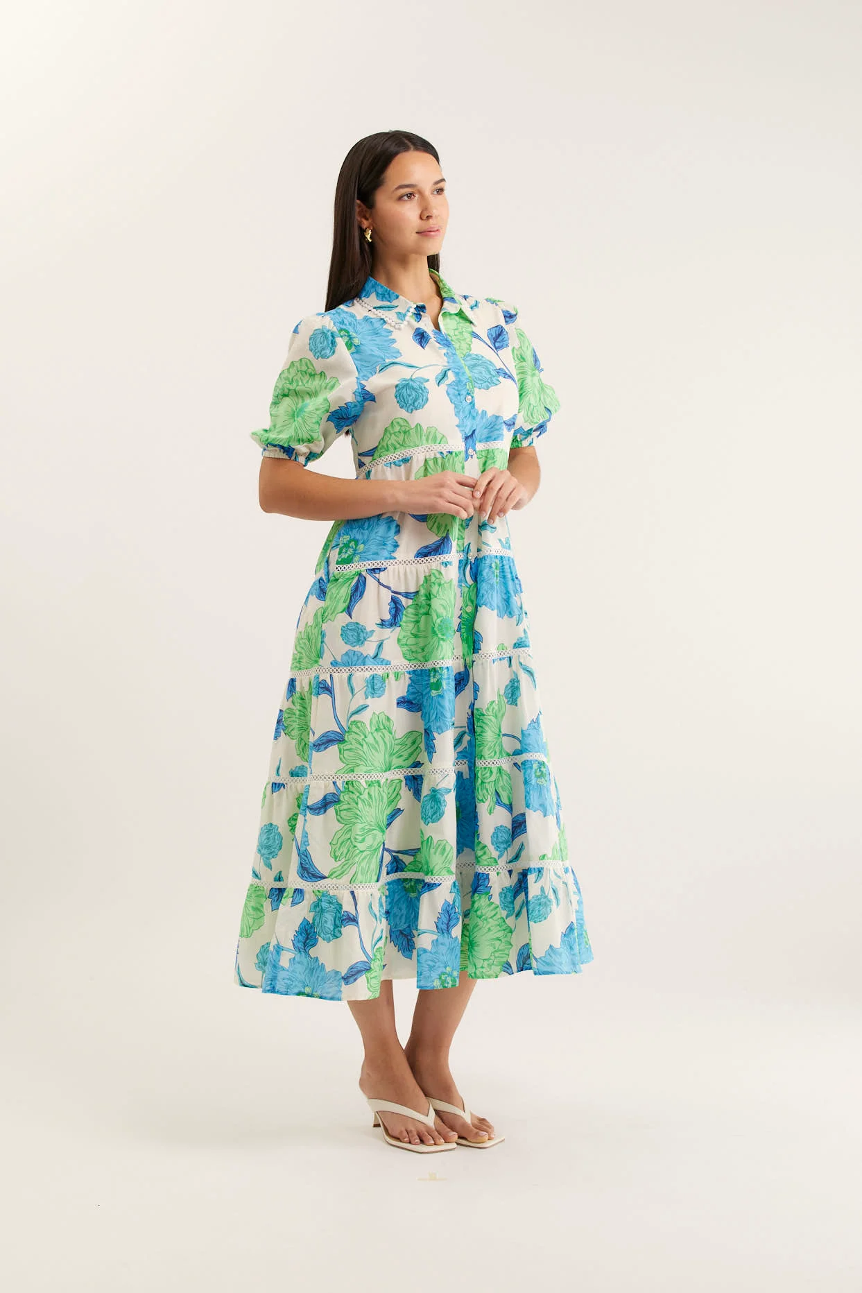Marlow Calypso Dress In Blue - Image 4