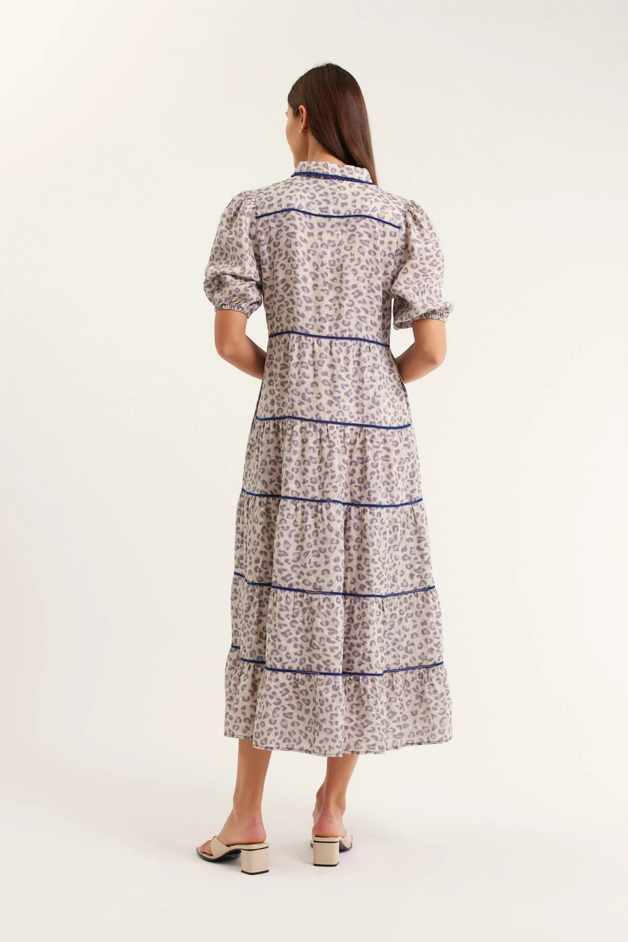 Marlow Linen Dress In Animal - Image 5