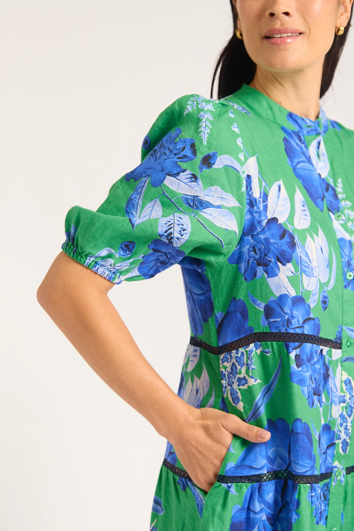 Martina Dress In Night Garden - Image 4