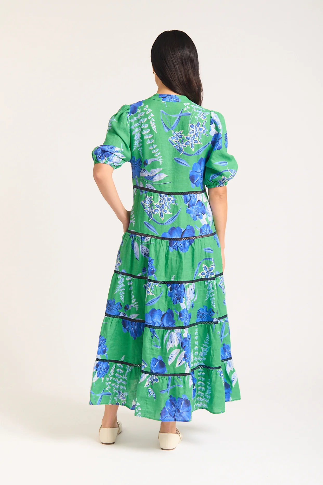 Martina Dress In Night Garden - Image 6