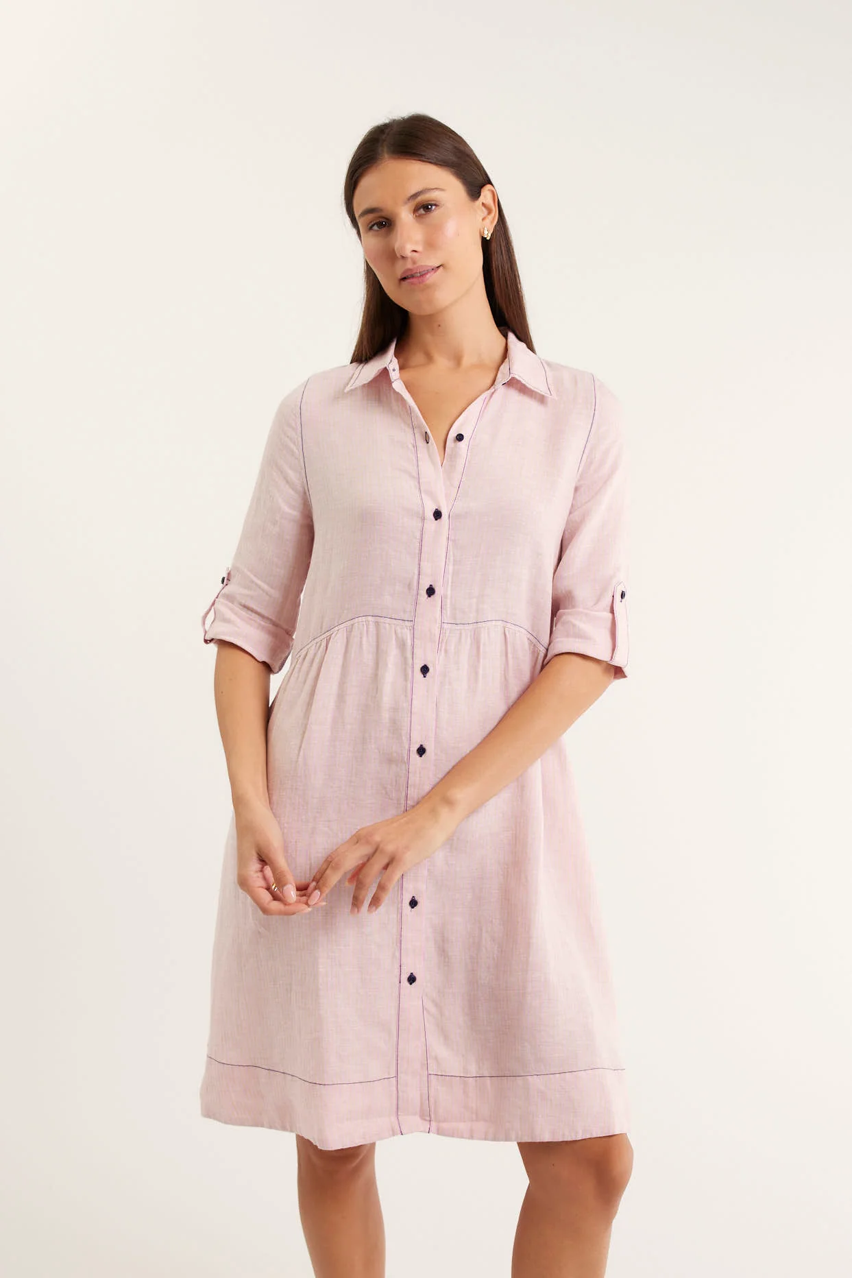 Maxine Dress In Strawberry Stripe - Image 4