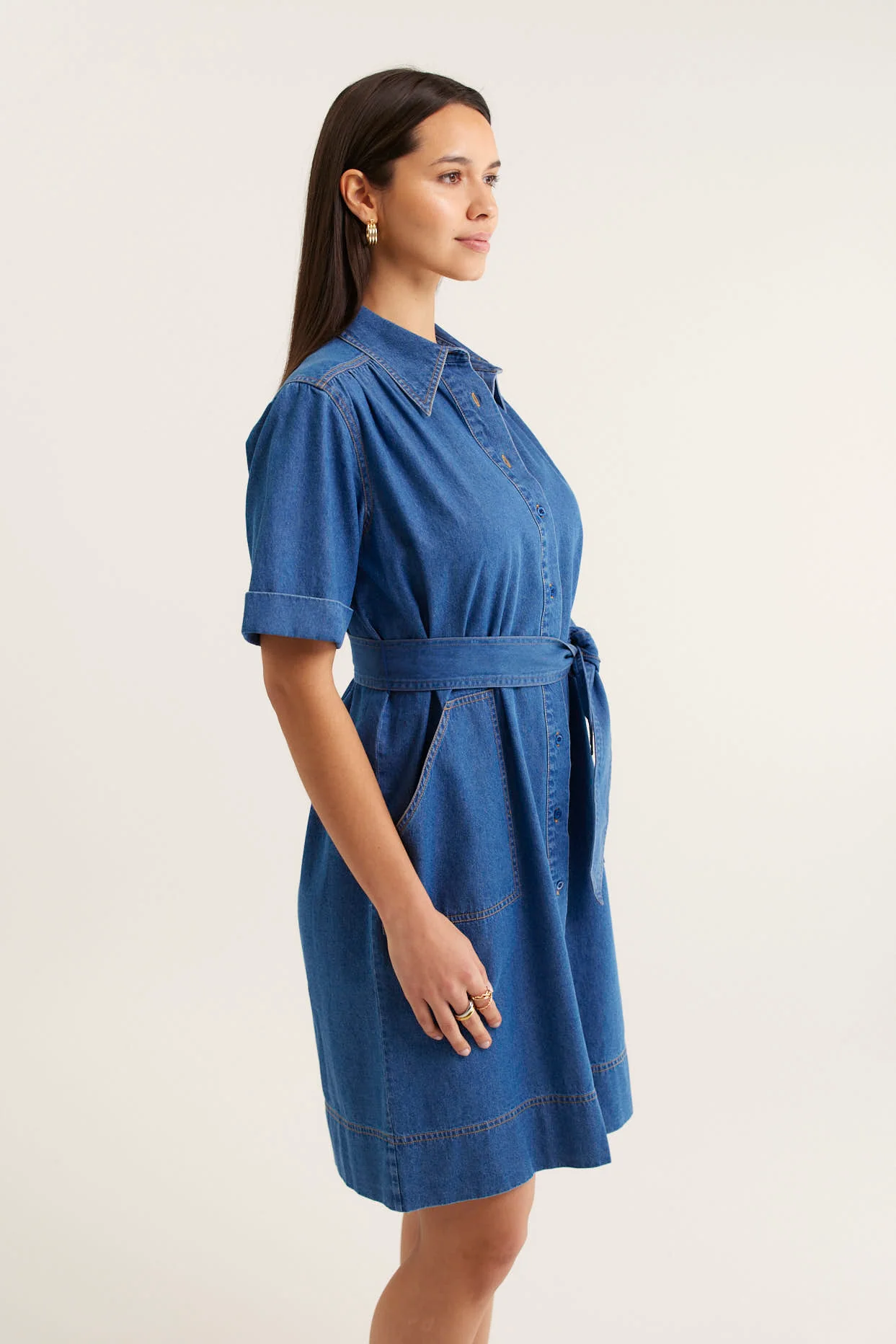 Odyssey Denim Dress - Image 5