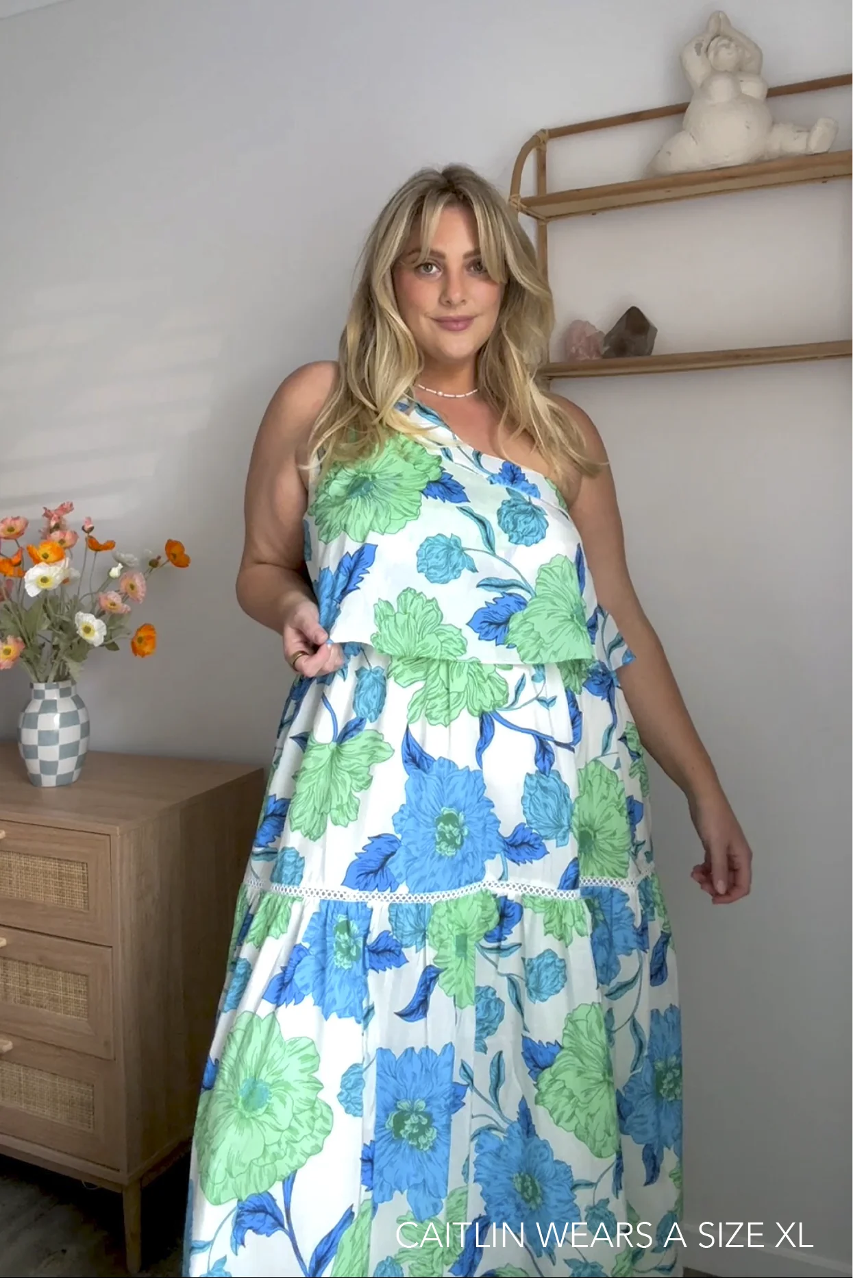 Olympia Calypso Dress In Blue - Image 3