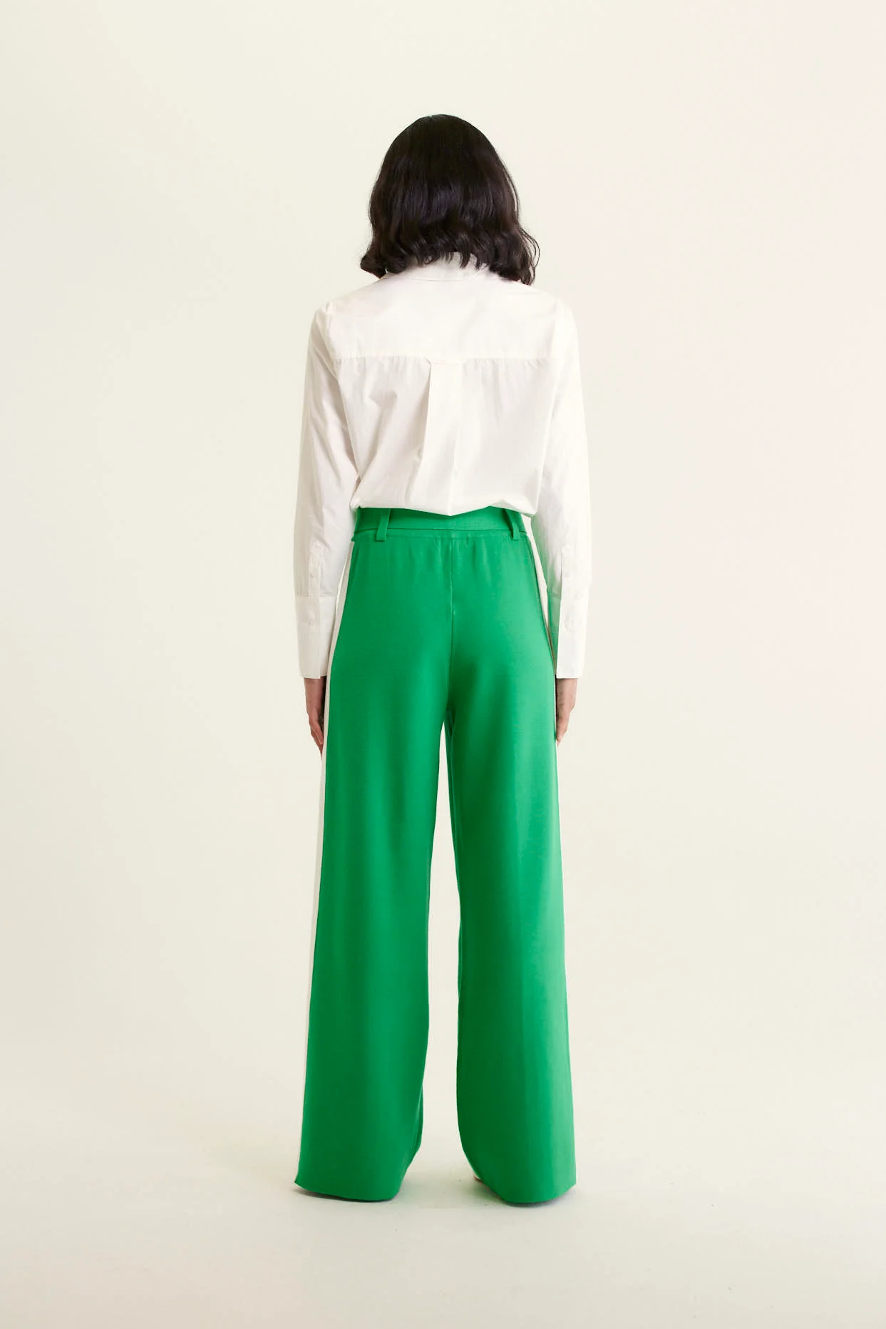 Primrose Pima Cotton Shirt In Ivory - Image 3