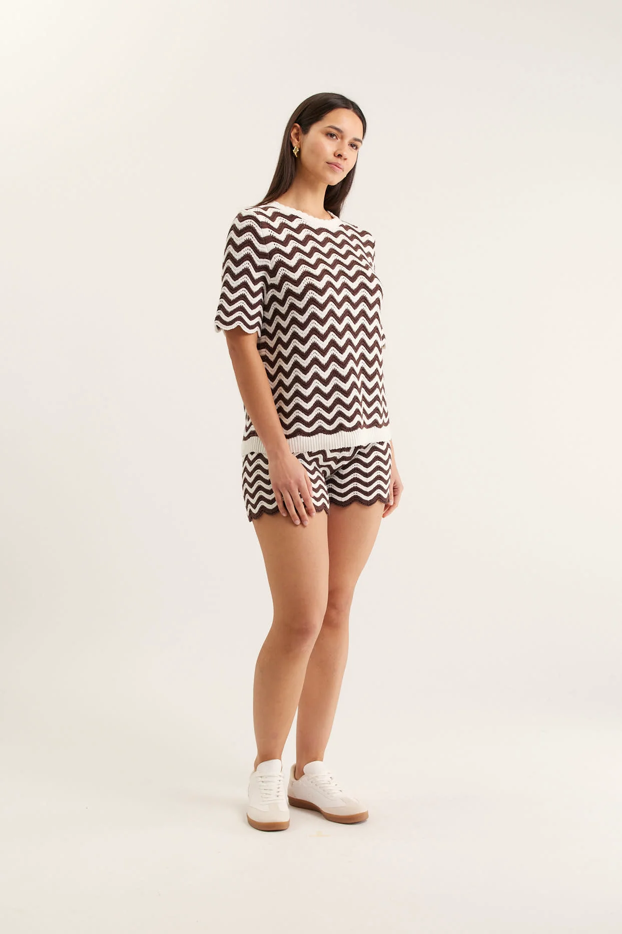 Rae Top In Choc/Ivory - Image 4