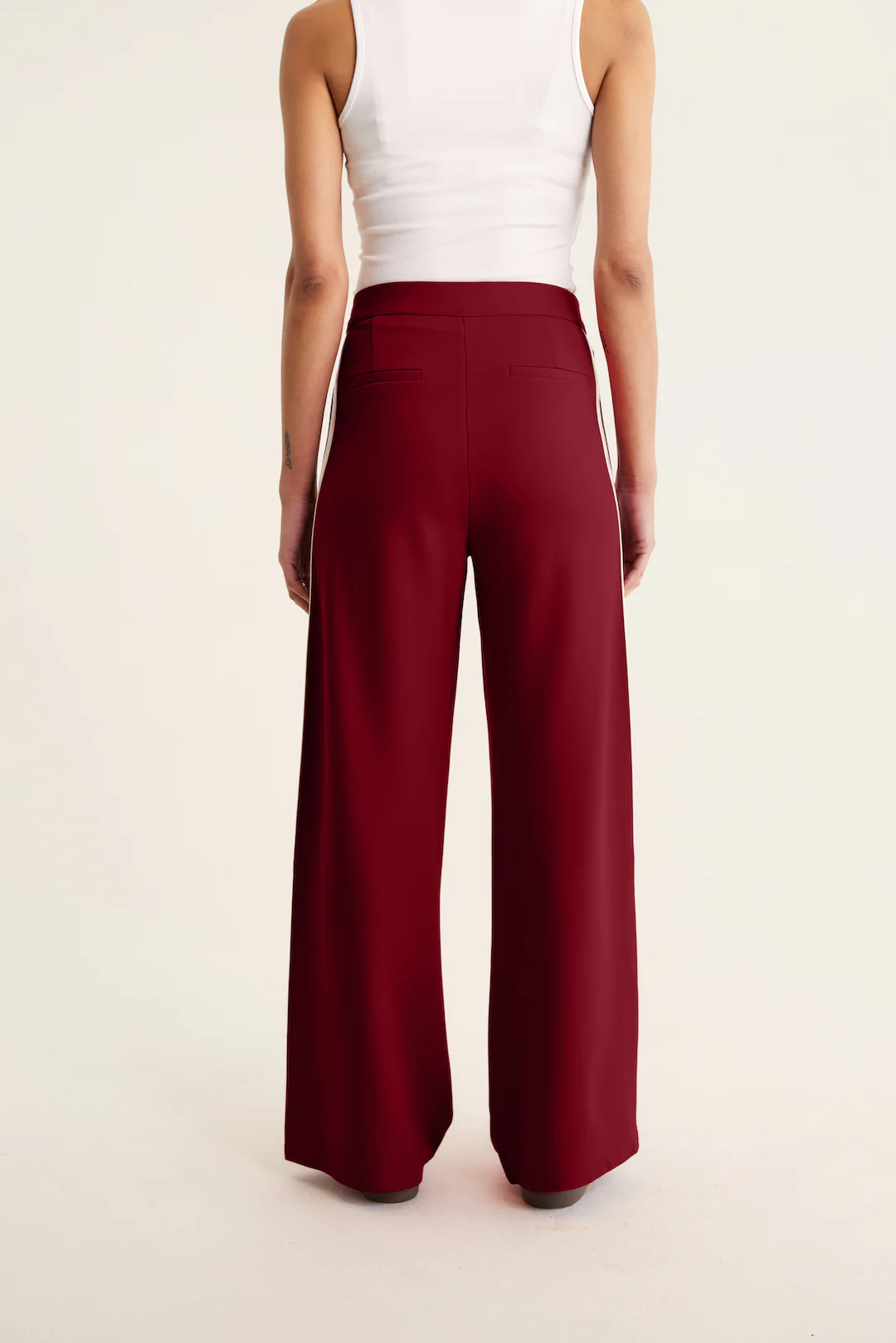 Retreat Ponti Pant in Burgundy - Image 3