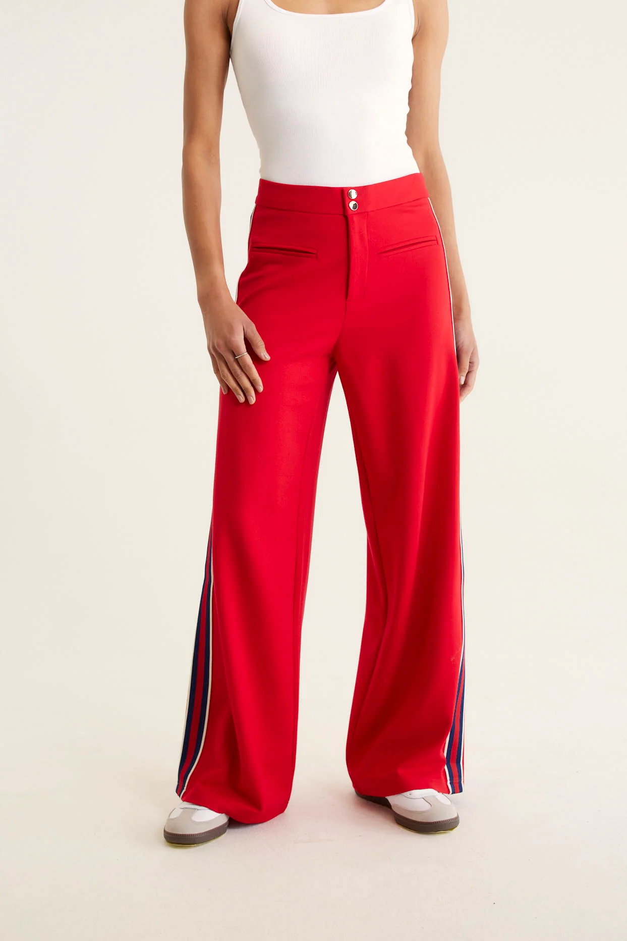 Retreat Ponti Pant In Red - Image 3