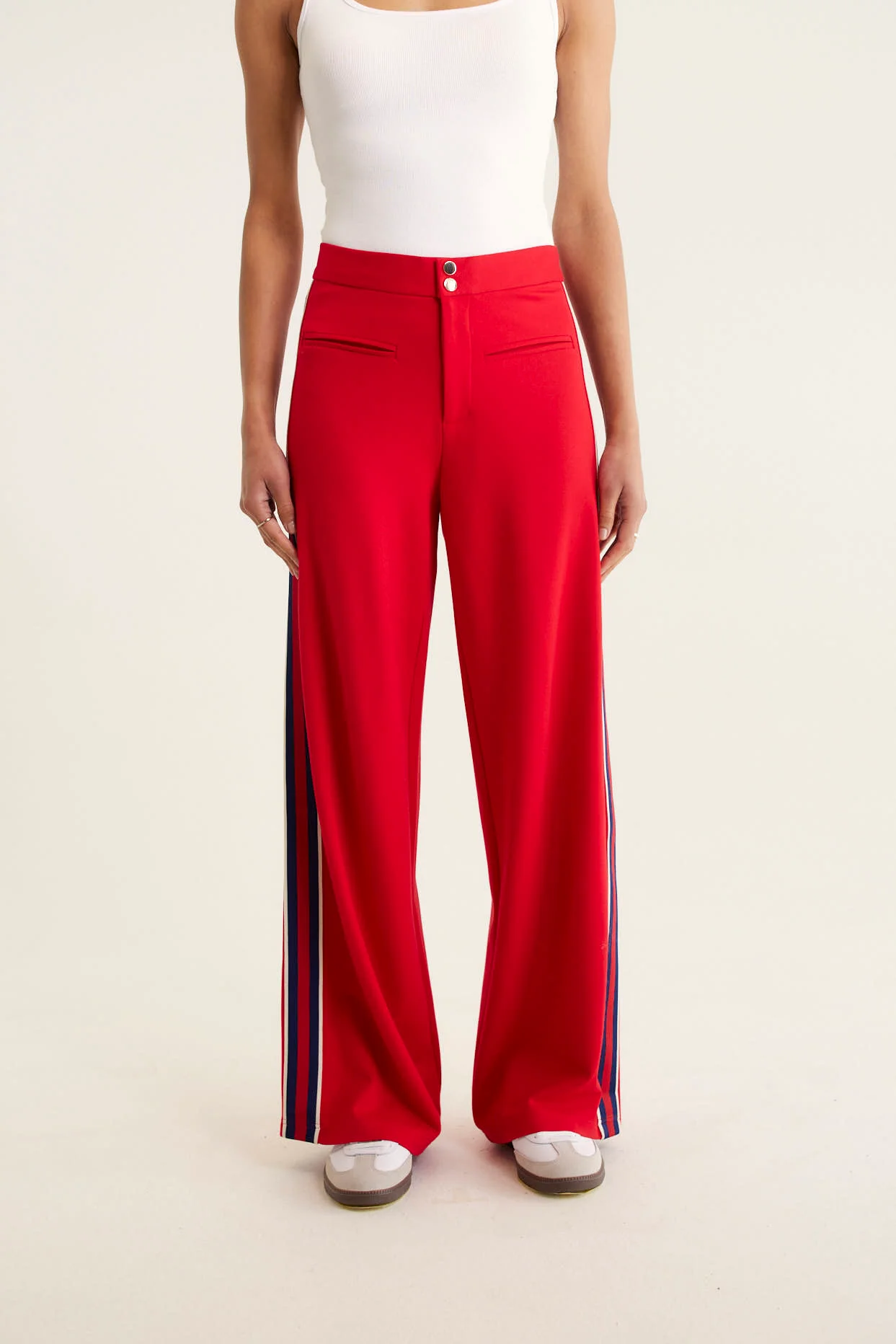 Retreat Ponti Pant In Red - Image 4