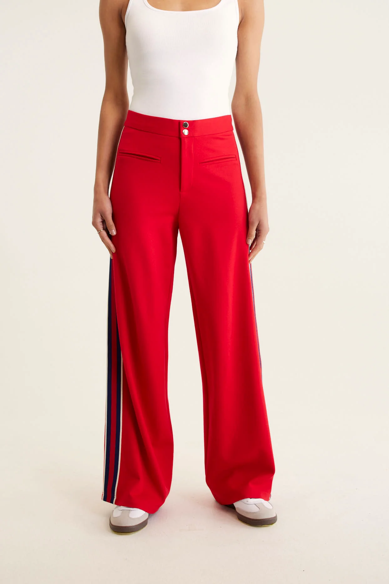 Retreat Ponti Pant In Red - Image 6