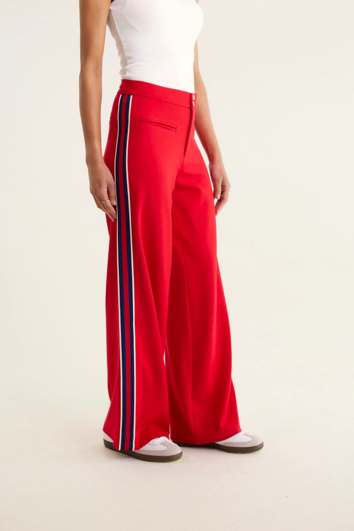 Retreat Ponti Pant In Red - Image 8