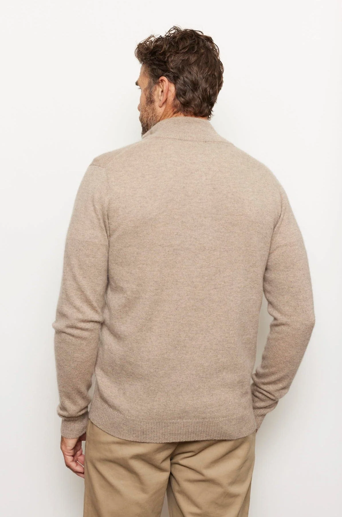 Ricky Stripe Cashmere Sweater in Walnut - Image 6